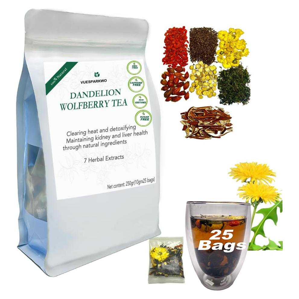 Té Detox Diente de León y Goji VueSparkWo 25 Bolsas 250g