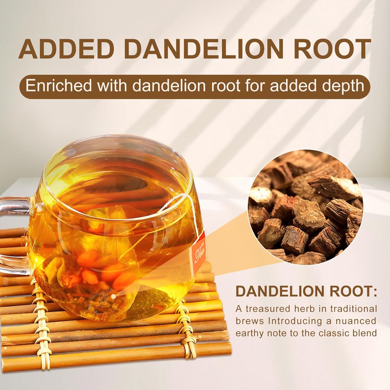 Té de Hierbas Natural Lokwut 30 Bolsas - Diente de León y Crisantemo