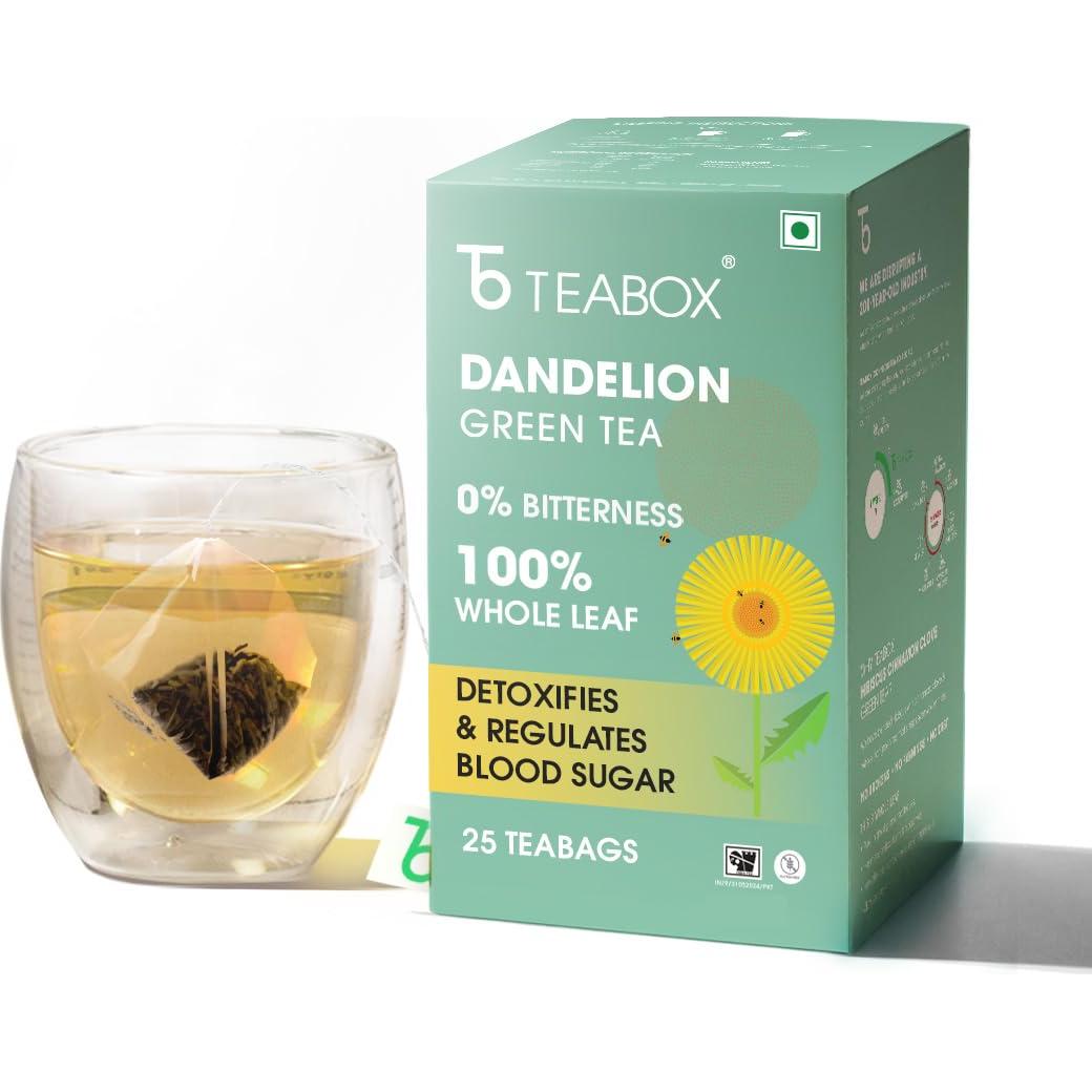 Té Verde Darjeeling Teabox con Raíz de Diente de León - 25 Bolsitas