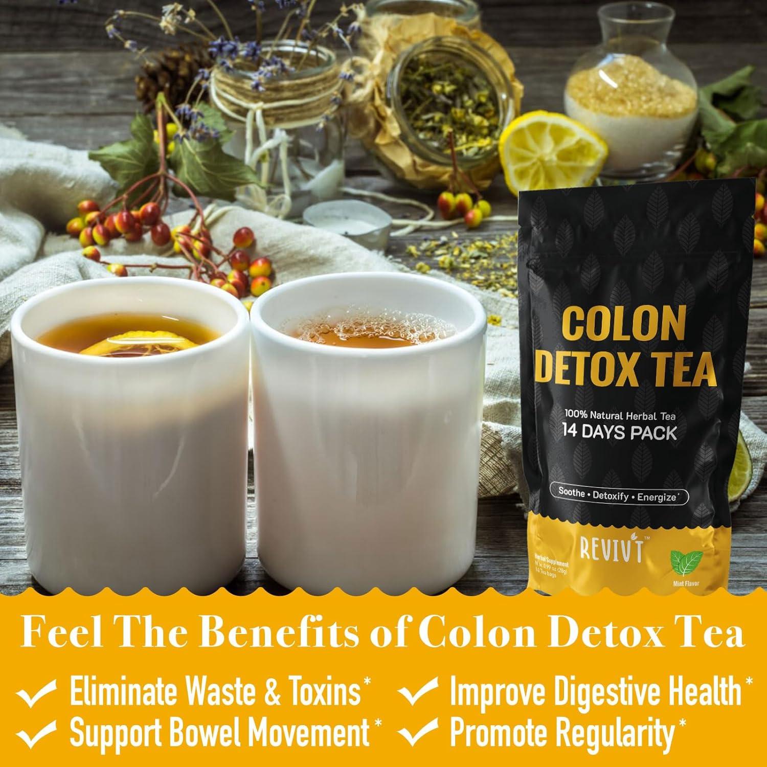 Té Detox Colon REVIVT 100% Natural - Limpieza Digestiva 32g