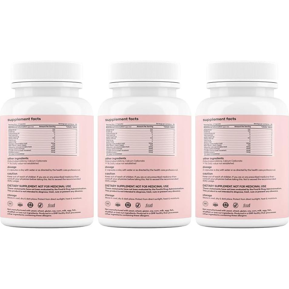 Cápsulas Quemadoras de Grasa Mars - 180 Conteo (Paquete de 3)