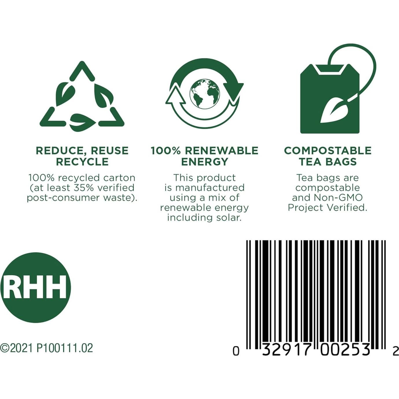 Té de hierbas orgánico Traditional Medicinals 48 bolsas