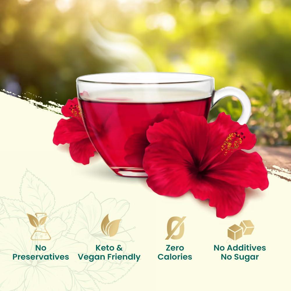 Bolsitas de Té de Hibisco NaturalEvity 50 Unidades - Sin Cafeína