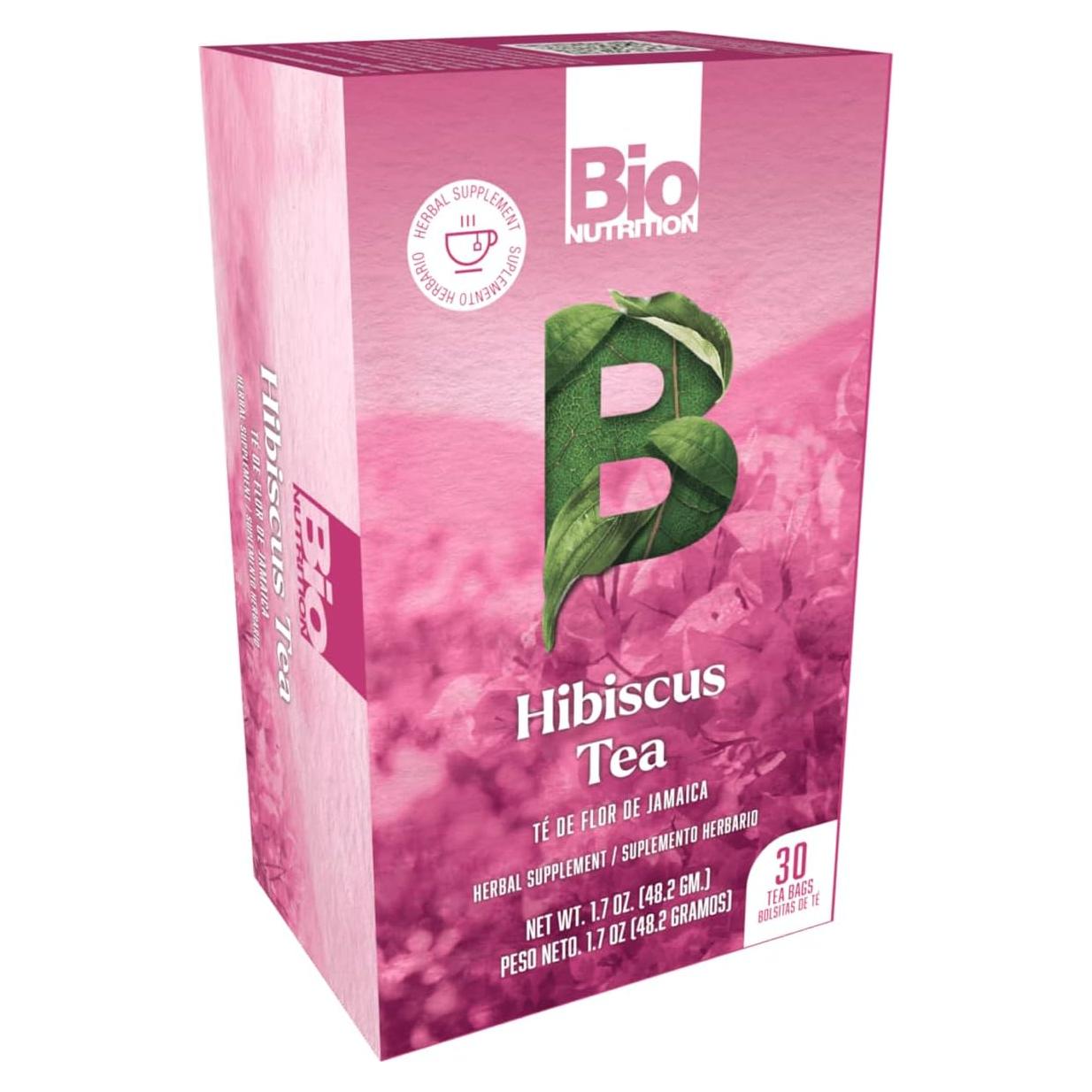 Té de Hibisco 30 Bolsitas Bio Nutrition Sin Cafeína