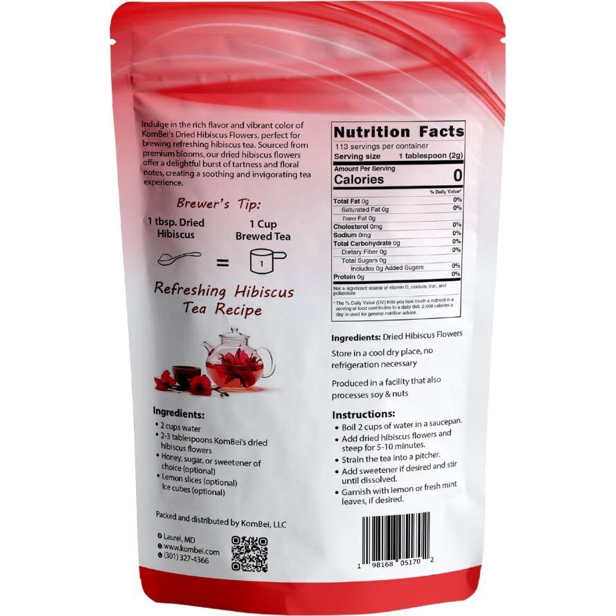 Té de Hibisco KomBei Premium a Granel 227g - Sin Cafeína