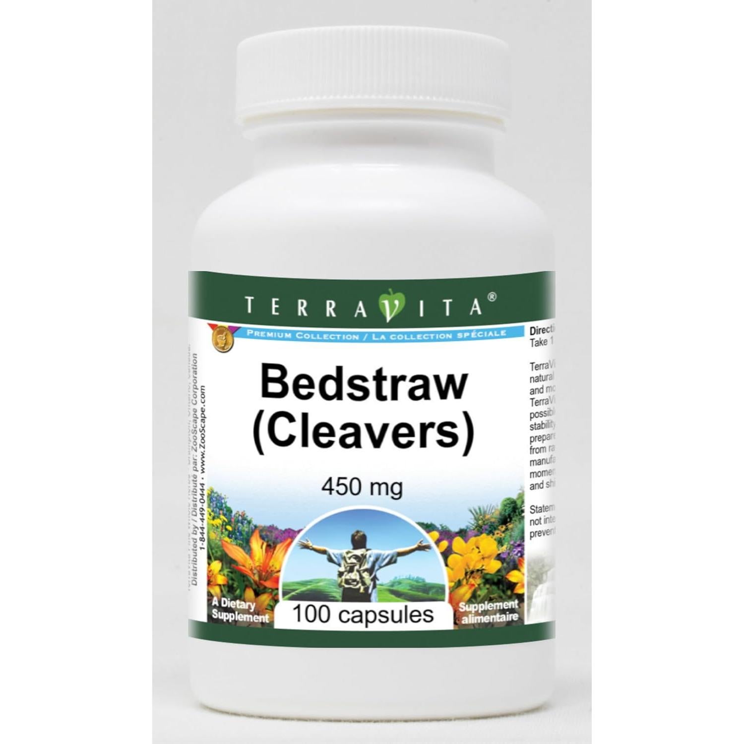 Galium aparine (Cleavers) 450 mg - 100 cápsulas TerraVita