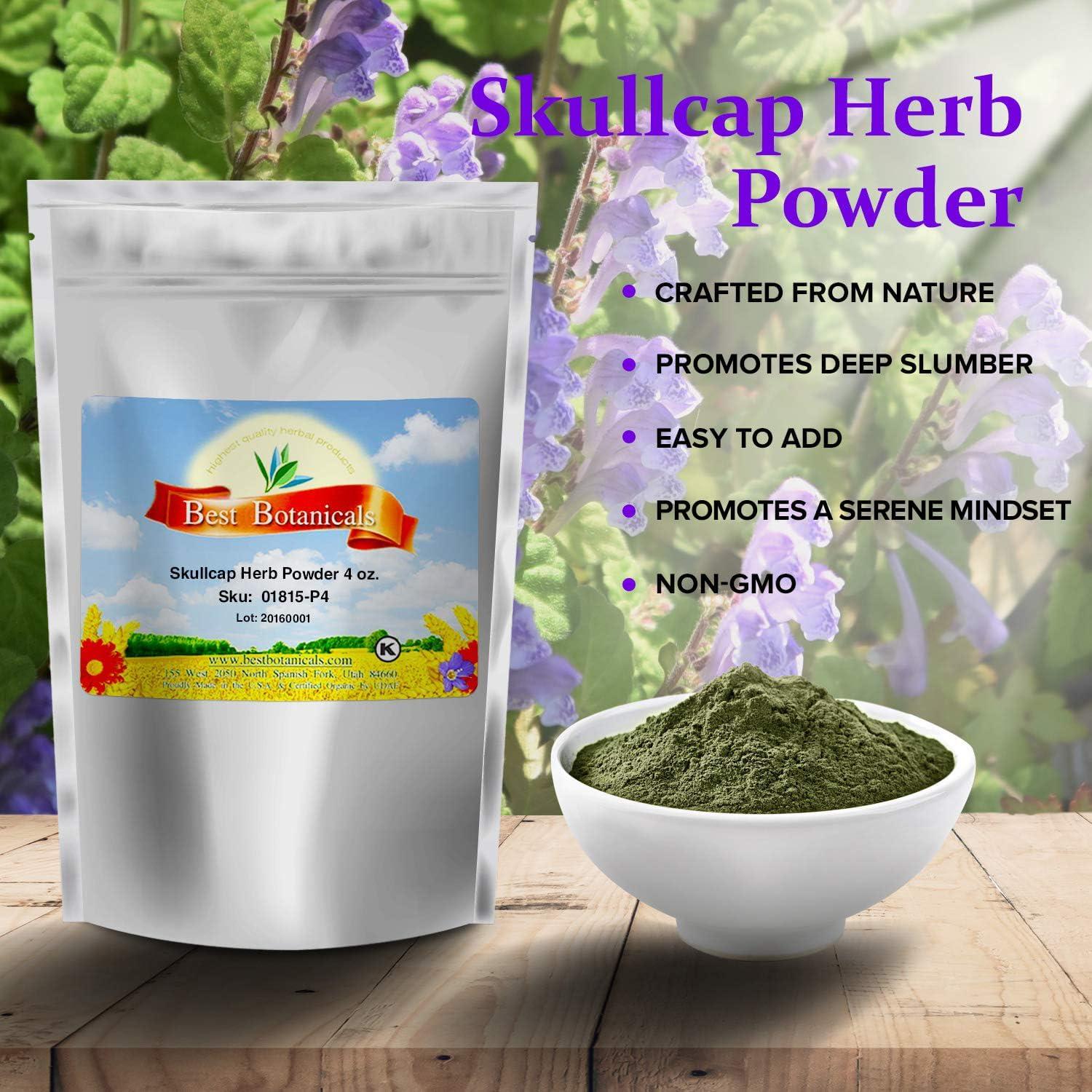 Polvo de Hierba Skullcap 113.4 g Mejor Botánicos - Orgánico