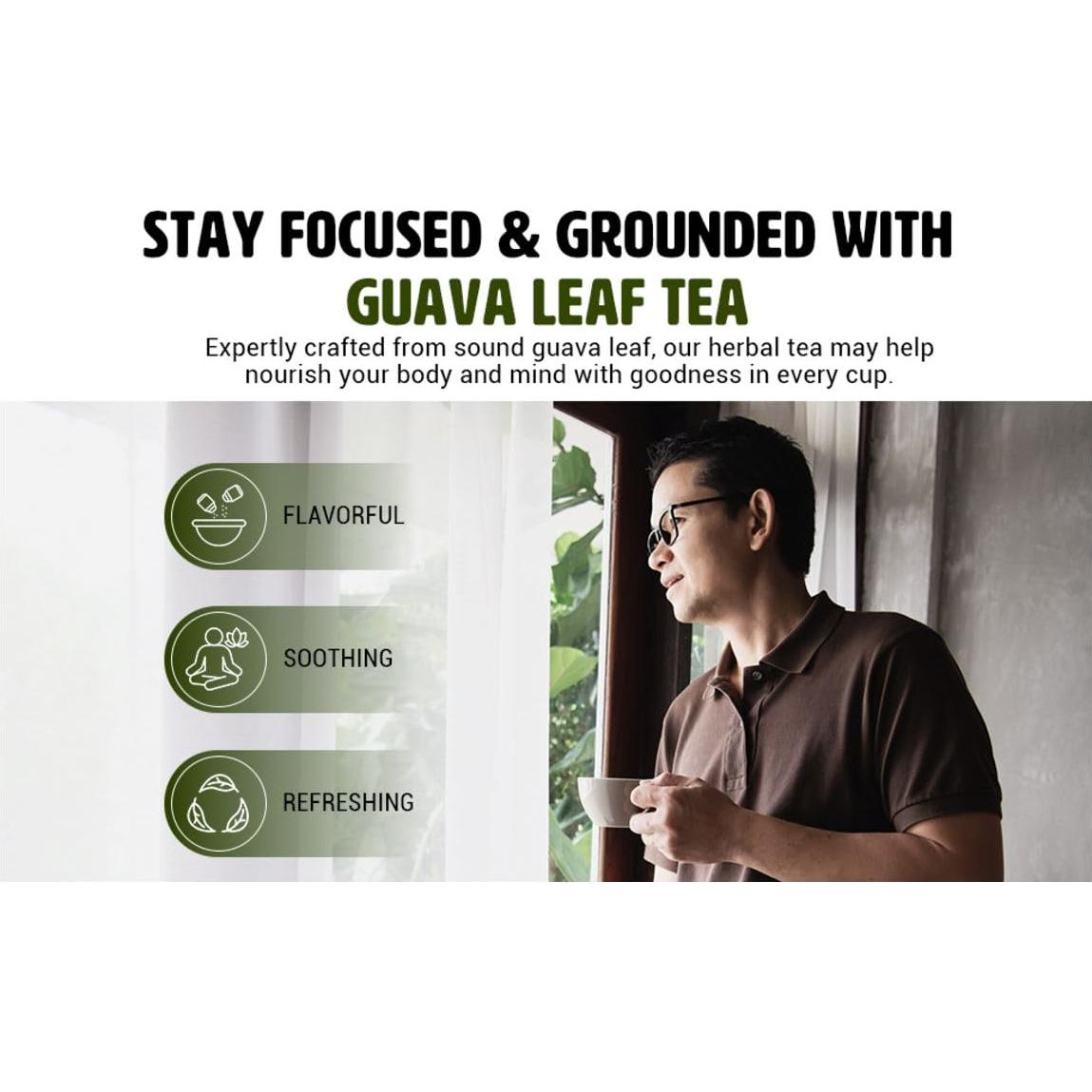 Bolsitas de Té de Guayaba Genius Nature - 30 Unidades Sin Cafeína