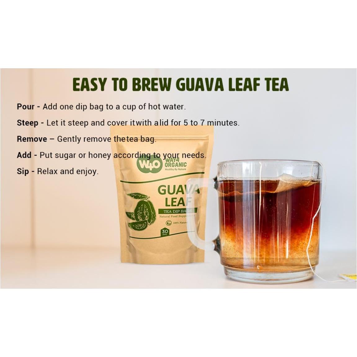 Bolsitas de Té de Guayaba Genius Nature - 30 Unidades Sin Cafeína