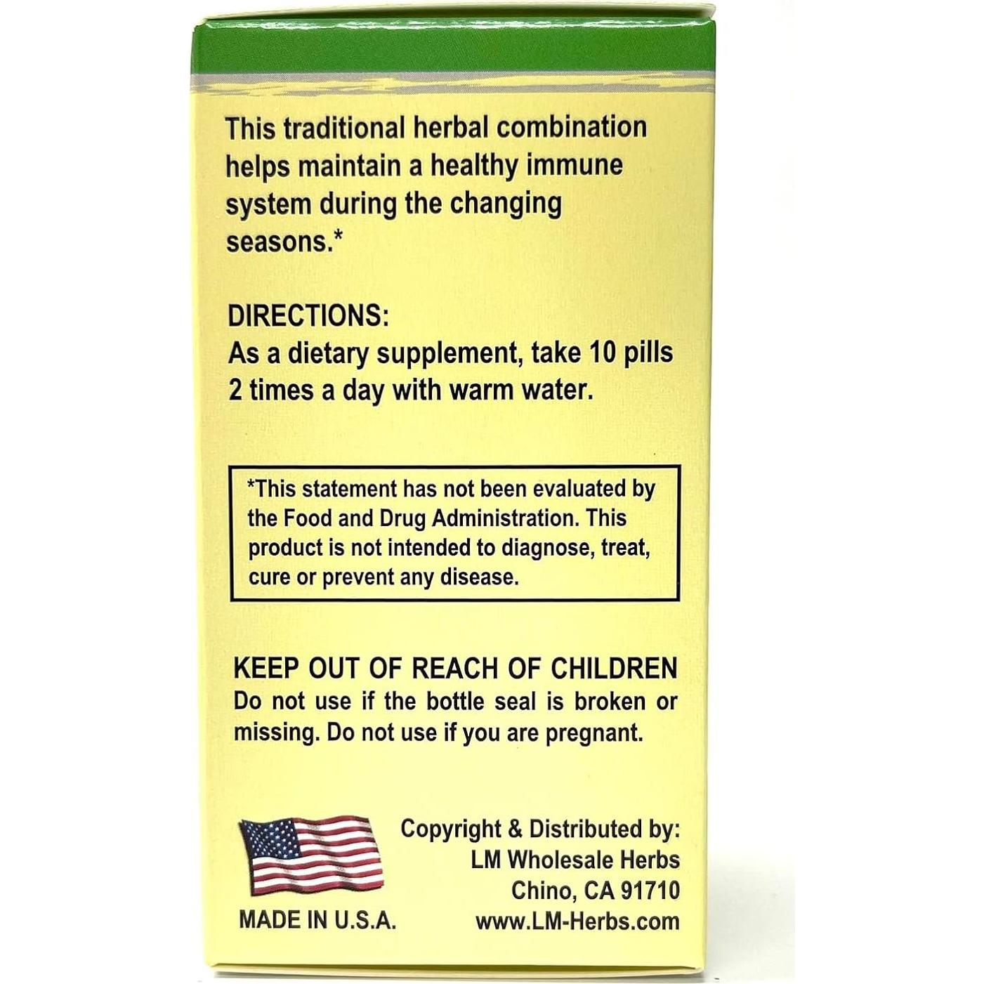 Suplemento Herbal Siler Fang Feng 350mg - 100 Pastillas