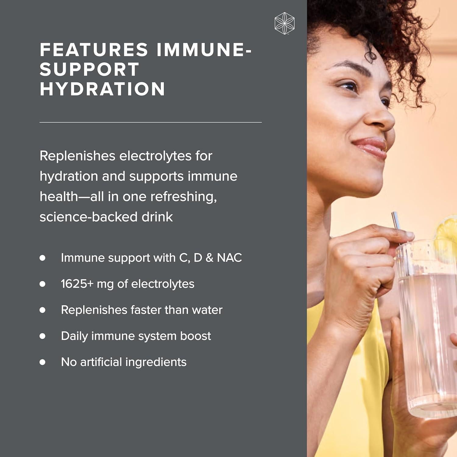 Isagenix Hidratación Electrolitos 1625 mg Limonada Durazno 24 Porciones