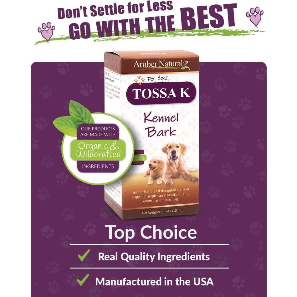 Suplemento Herbal Tossa K Kennel Bark Amber NaturalZ 118ml