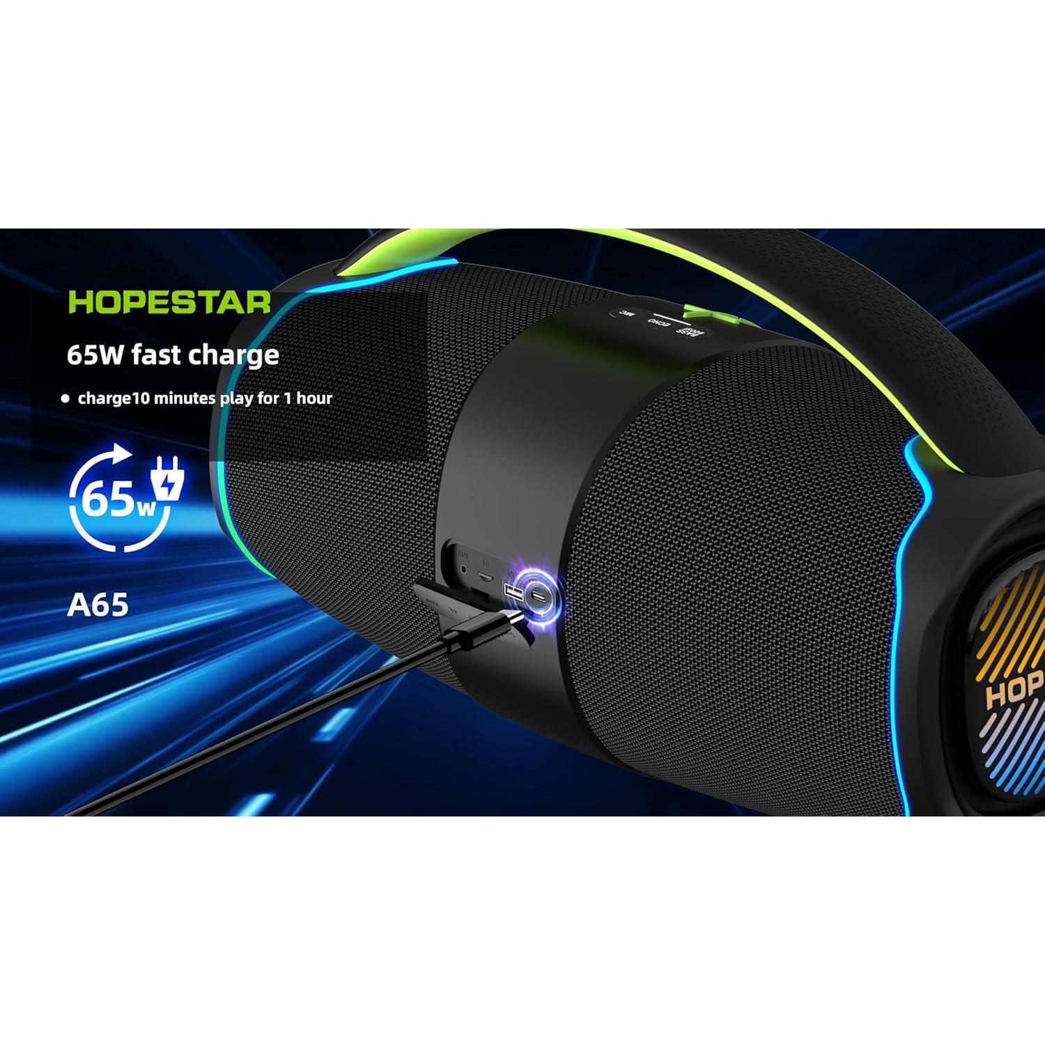 Altavoz Bluetooth WorryFree Gadgets 300W Portátil Negro