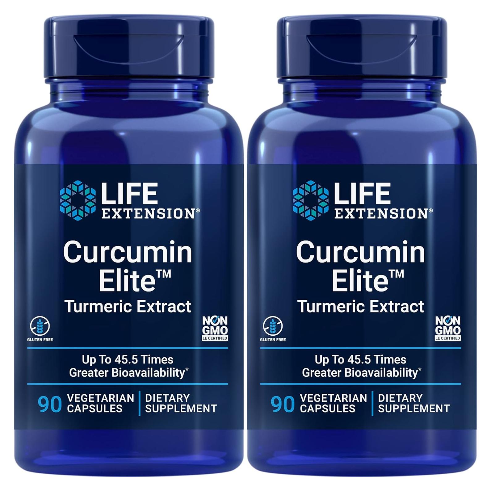 Extracto de Cúrcuma Curcumin Elite Life Extension 180 Cápsulas