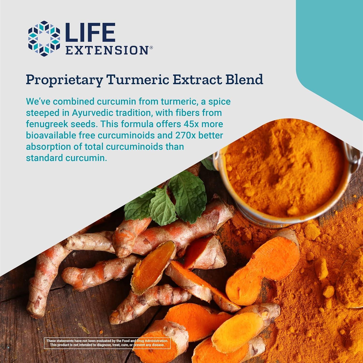 Extracto de Cúrcuma Curcumin Elite Life Extension 180 Cápsulas