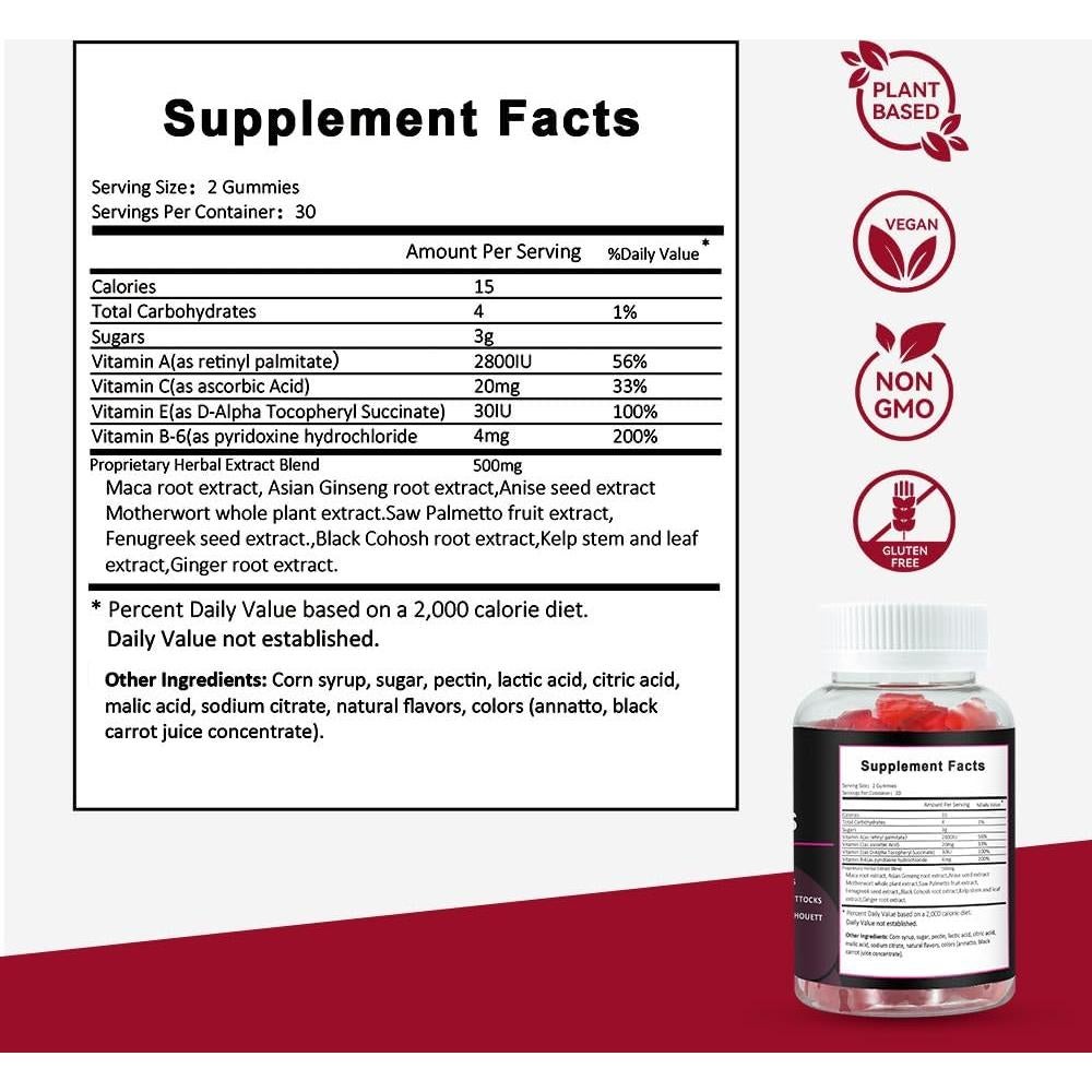 Gomitas BBL Aromlife para Mujeres - 3 Paquetes de 60 g