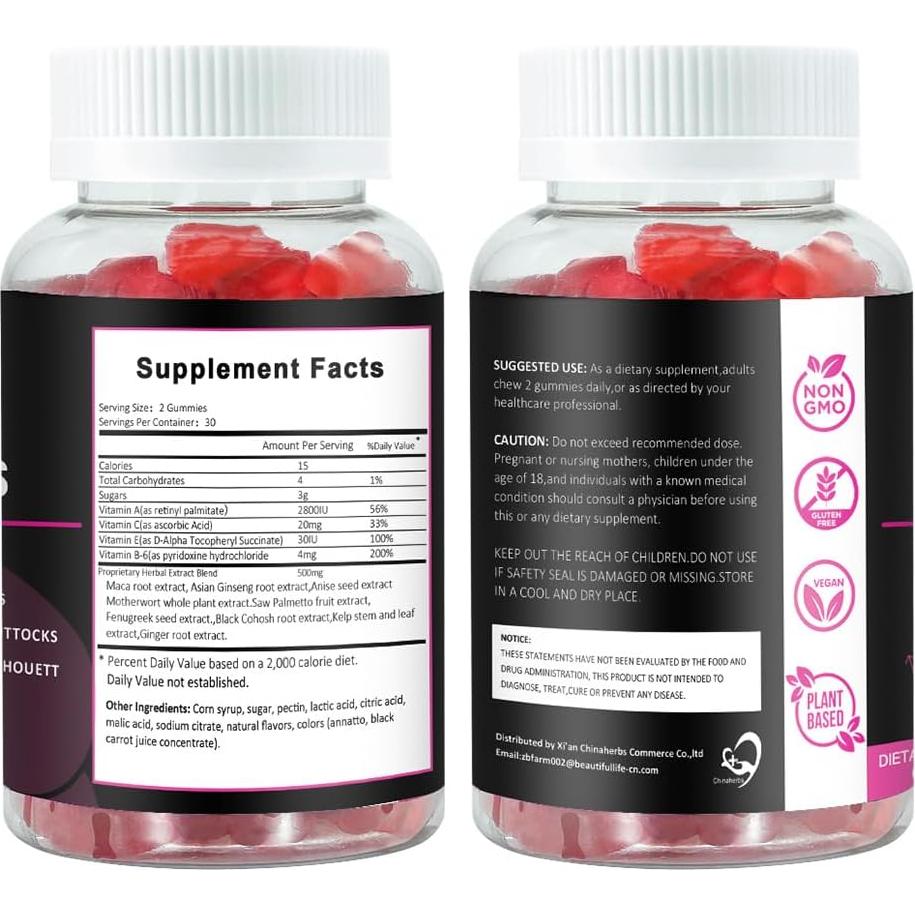 Gomitas BBL Aromlife para Mujeres - 3 Paquetes de 60 g