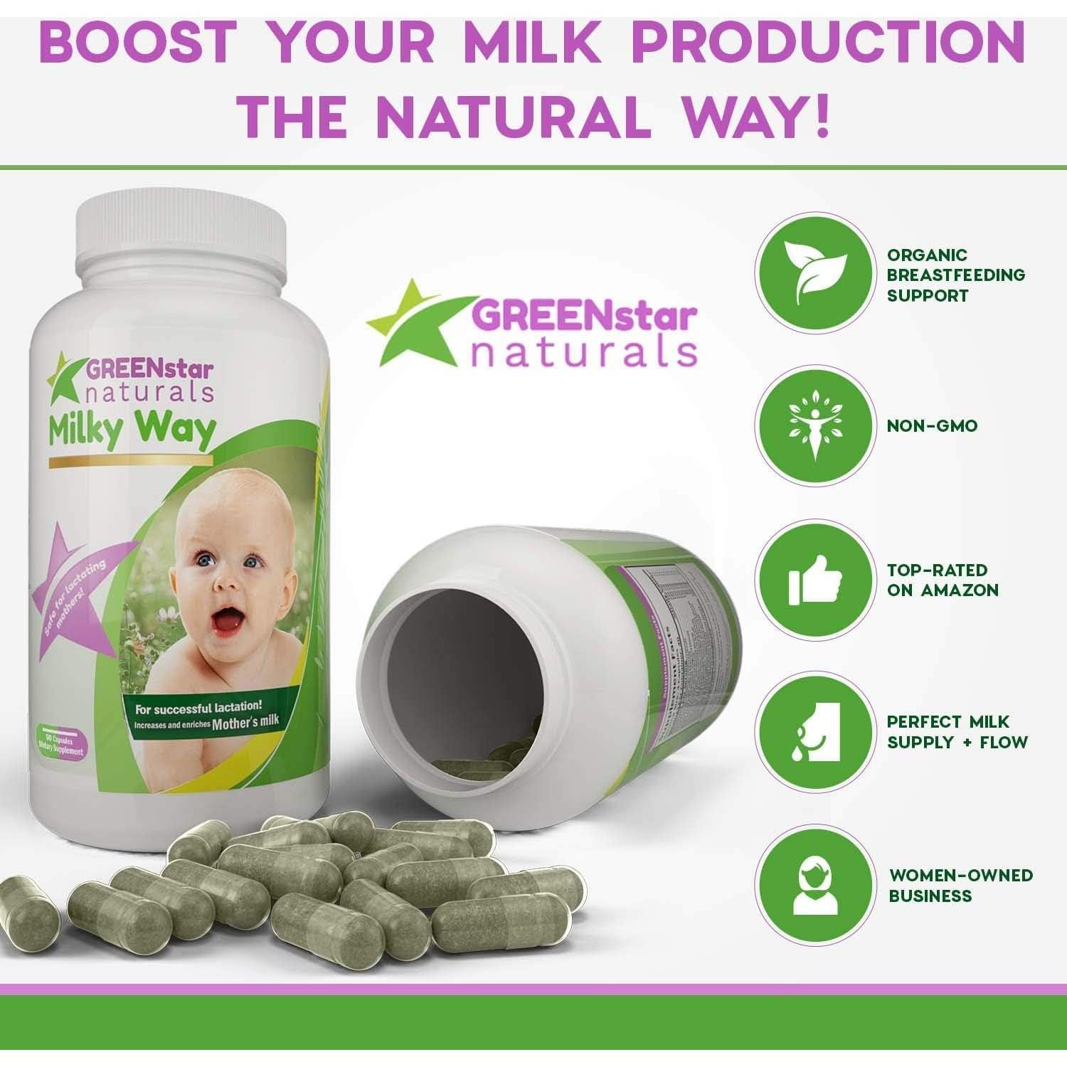 Suplemento de Lactancia Milky Way 90 Cápsulas Aumento Leche Materna