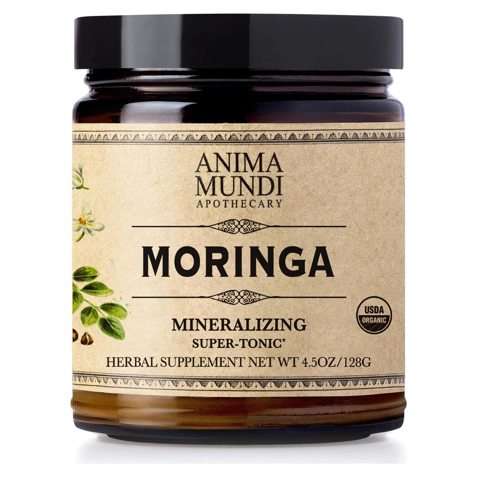 Polvo de Hoja de Moringa Orgánica Anima Mundi 170g - Superalimento