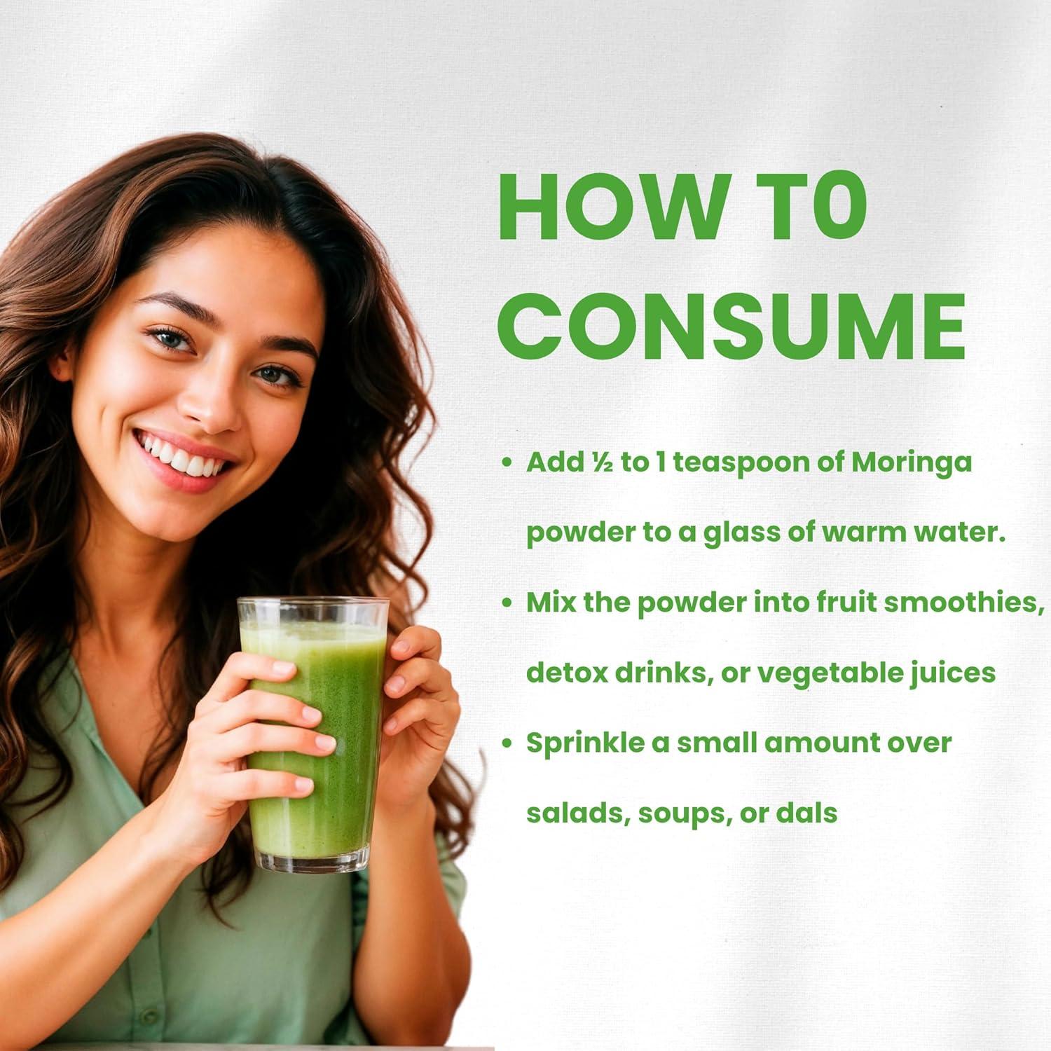 Polvo de Moringa Basic Ayurveda 200g - Superfood Antioxidante