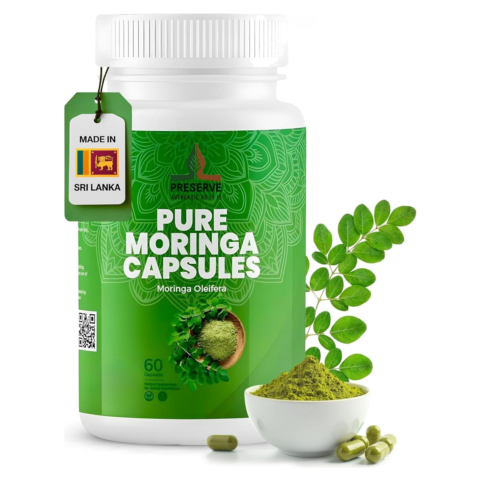 Suplemento de Moringa Oleifera E-Silk Route 60 Cápsulas 500mg