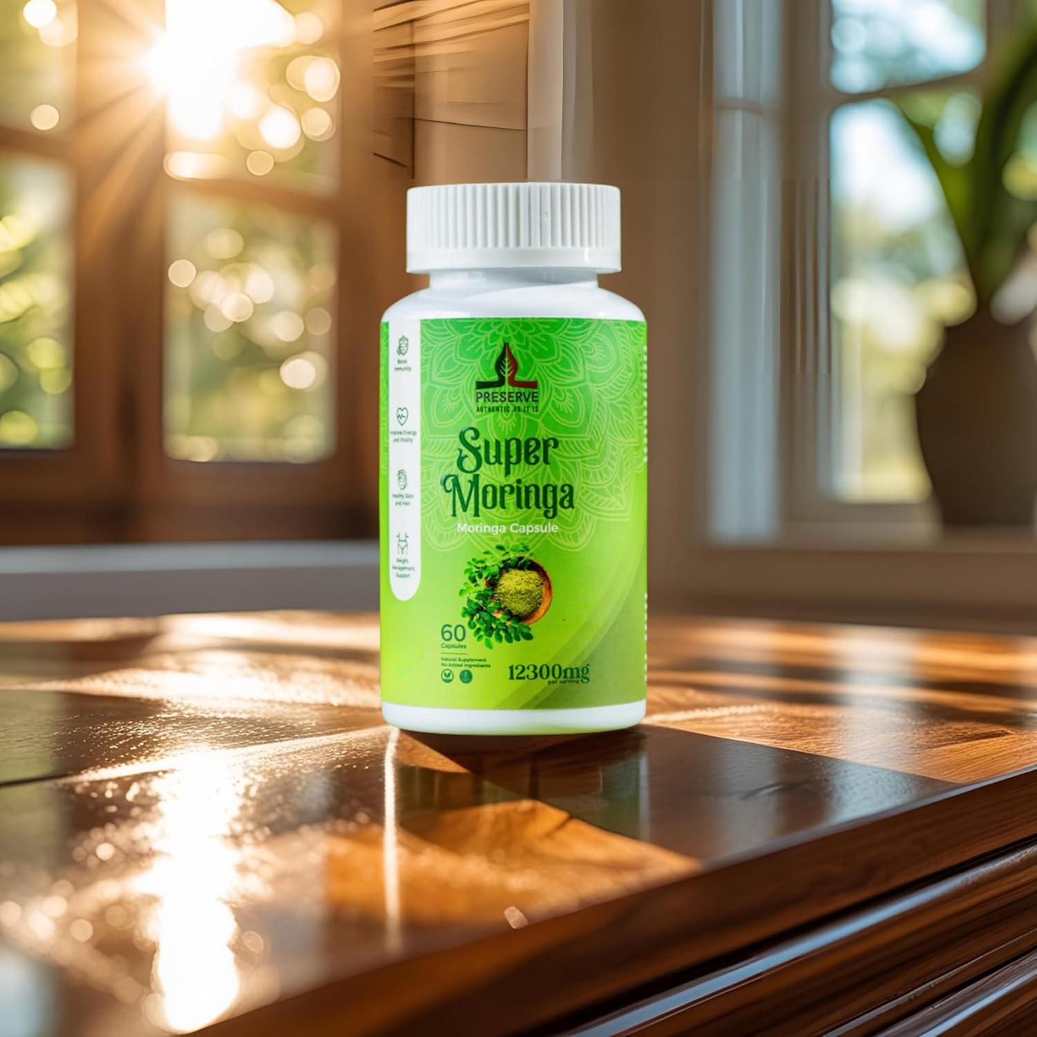 Suplemento de Moringa Oleifera E-Silk Route 60 Cápsulas 500mg