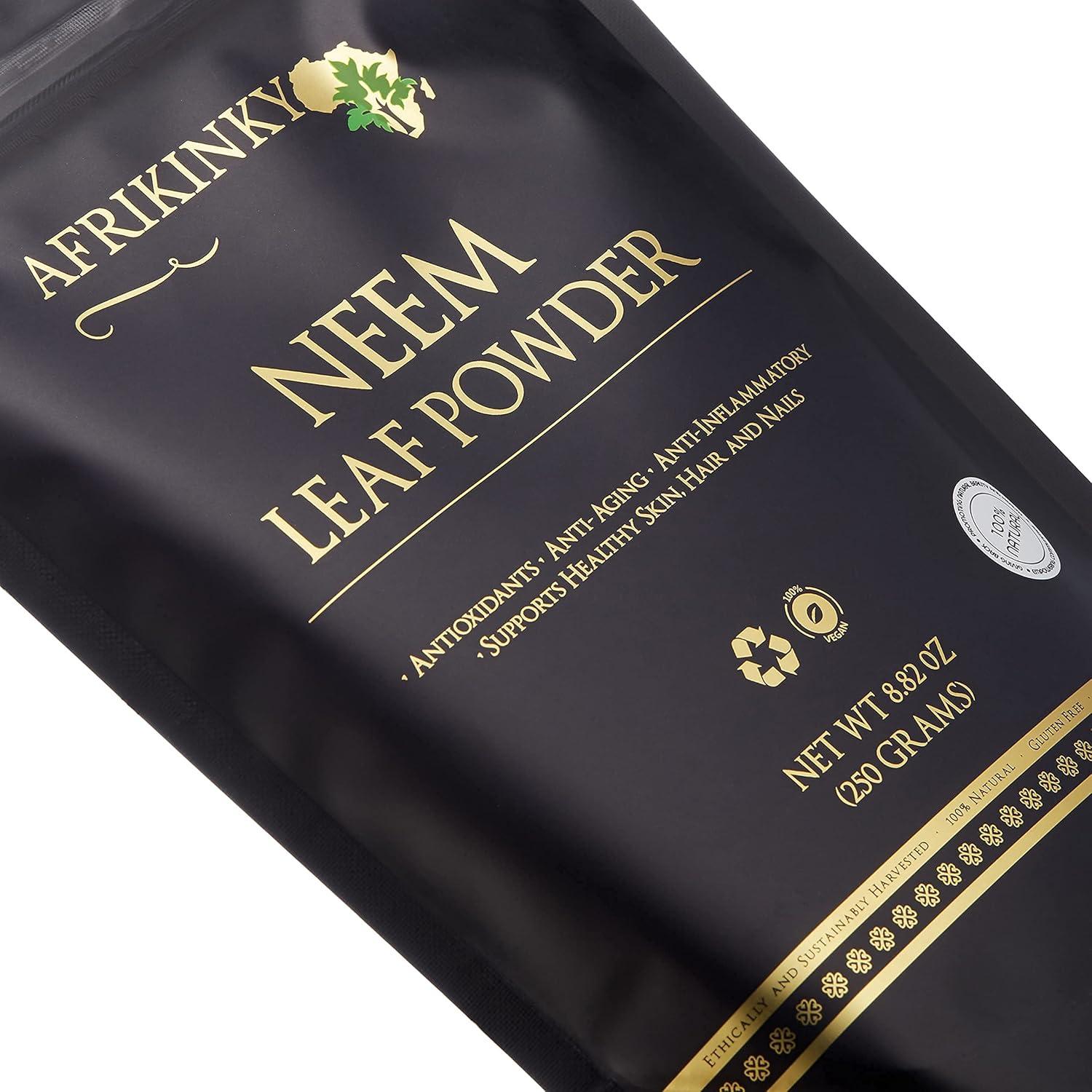 Polvo de Neem Afrikinky 250g - Natural para Piel y Cabello