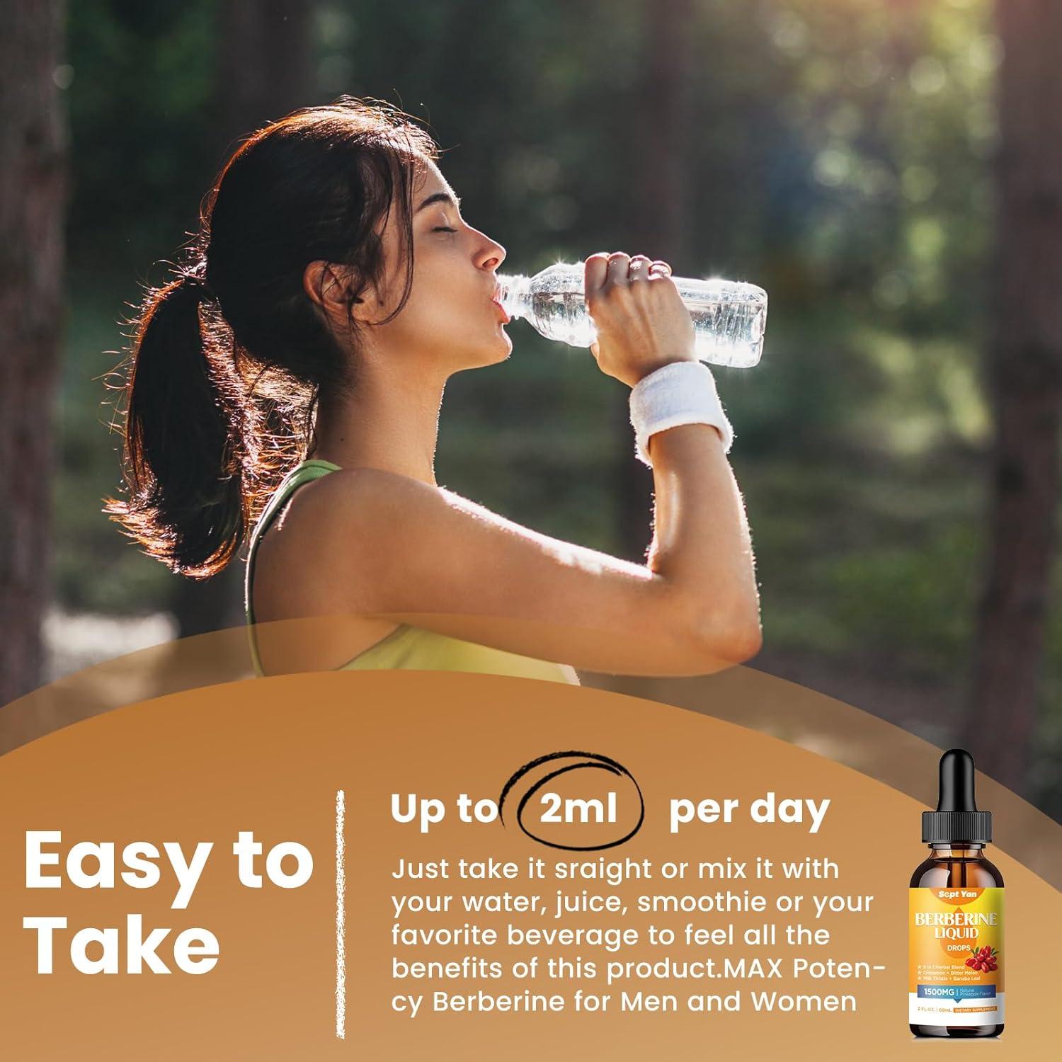 Suplemento Líquido de Berberina 1500mg - Sept Yan, 59ml
