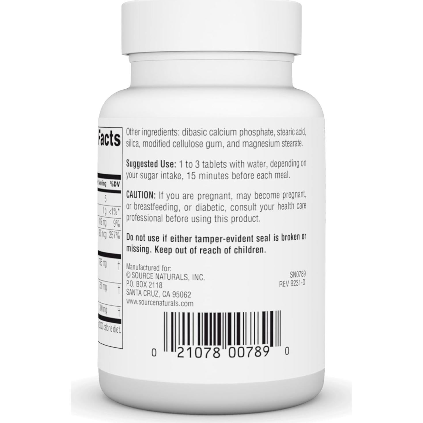 Tabletas Gymnema Sylvestre Source Naturals 75 unidades 265 mg