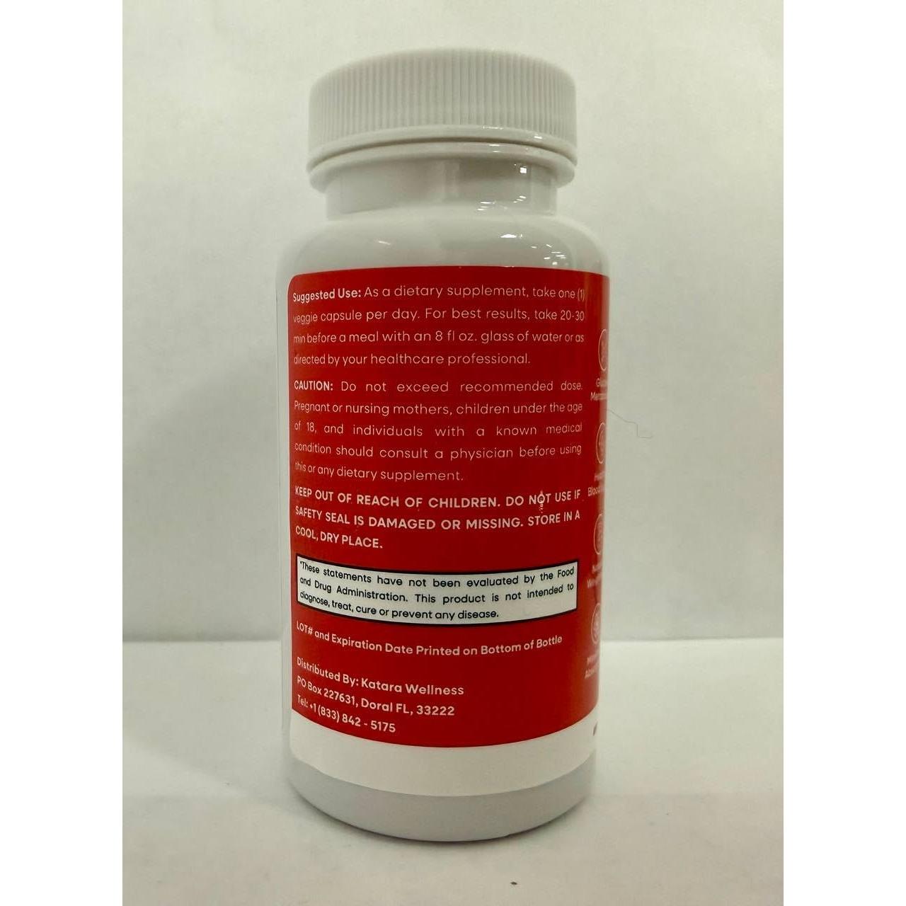 Suplemento Glyco Katara Wellness 30 Cápsulas Vitamina C E