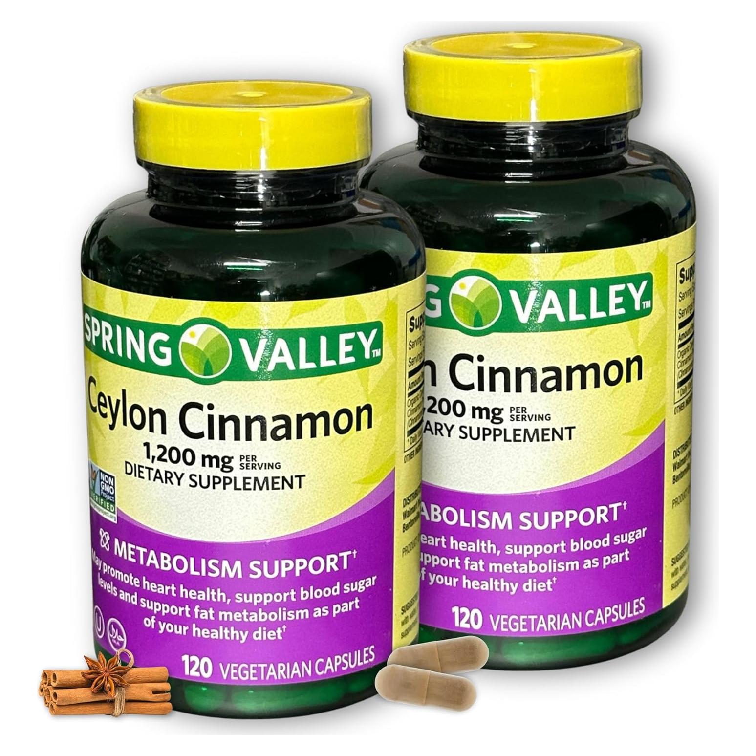 Suplemento de Canela de Ceilán 1200mg Kurniso 120 Cápsulas