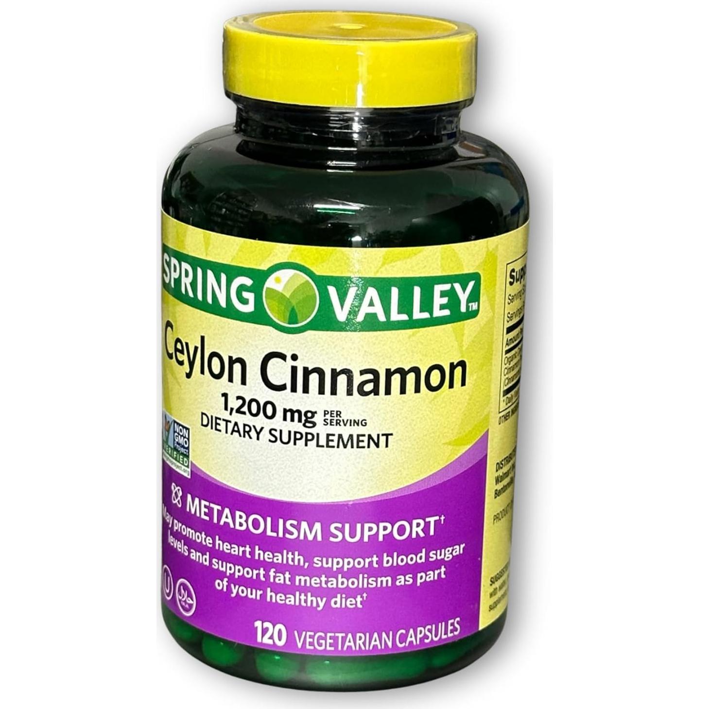 Suplemento de Canela de Ceilán 1200mg Kurniso 120 Cápsulas