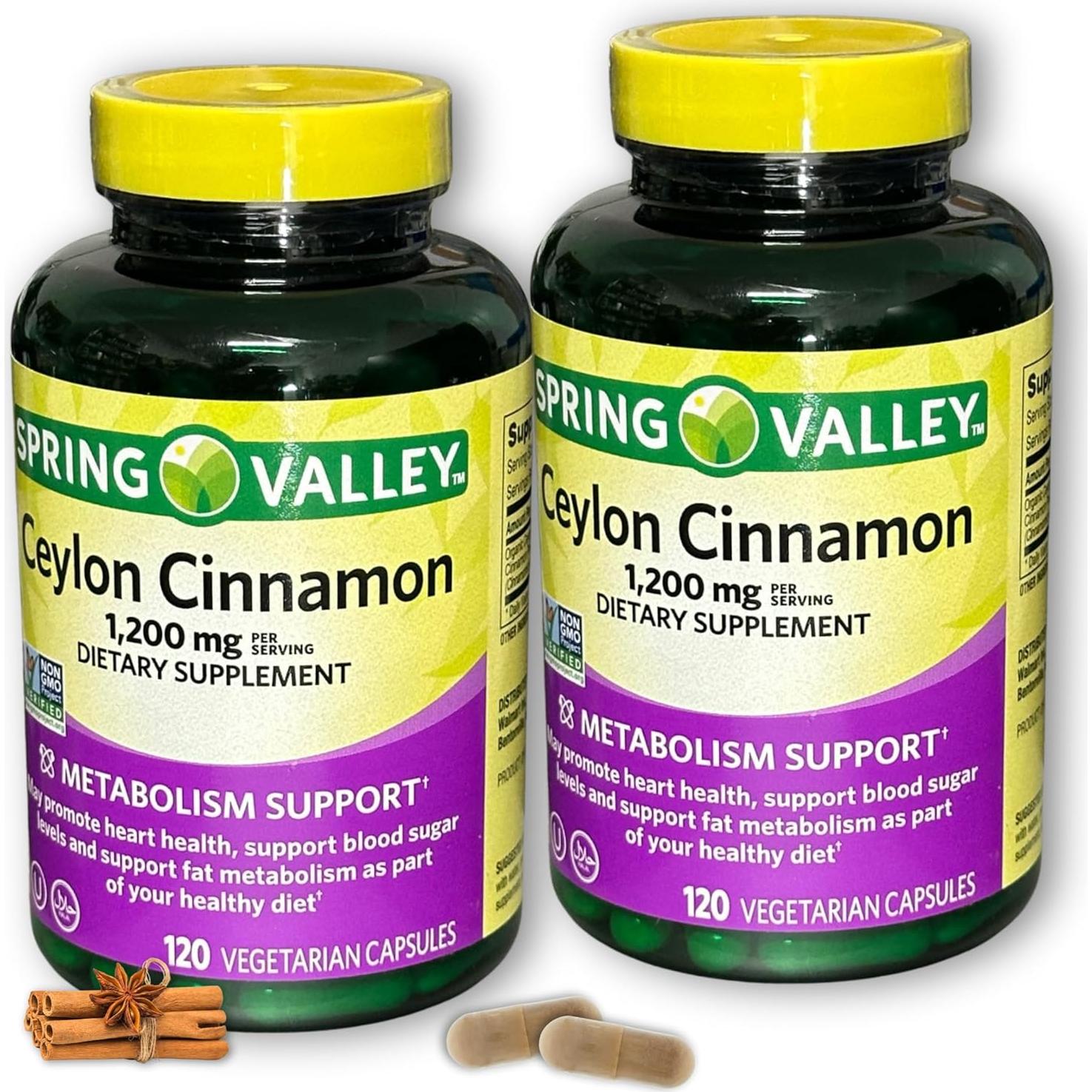 Suplemento de Canela de Ceilán 1200mg Kurniso 120 Cápsulas