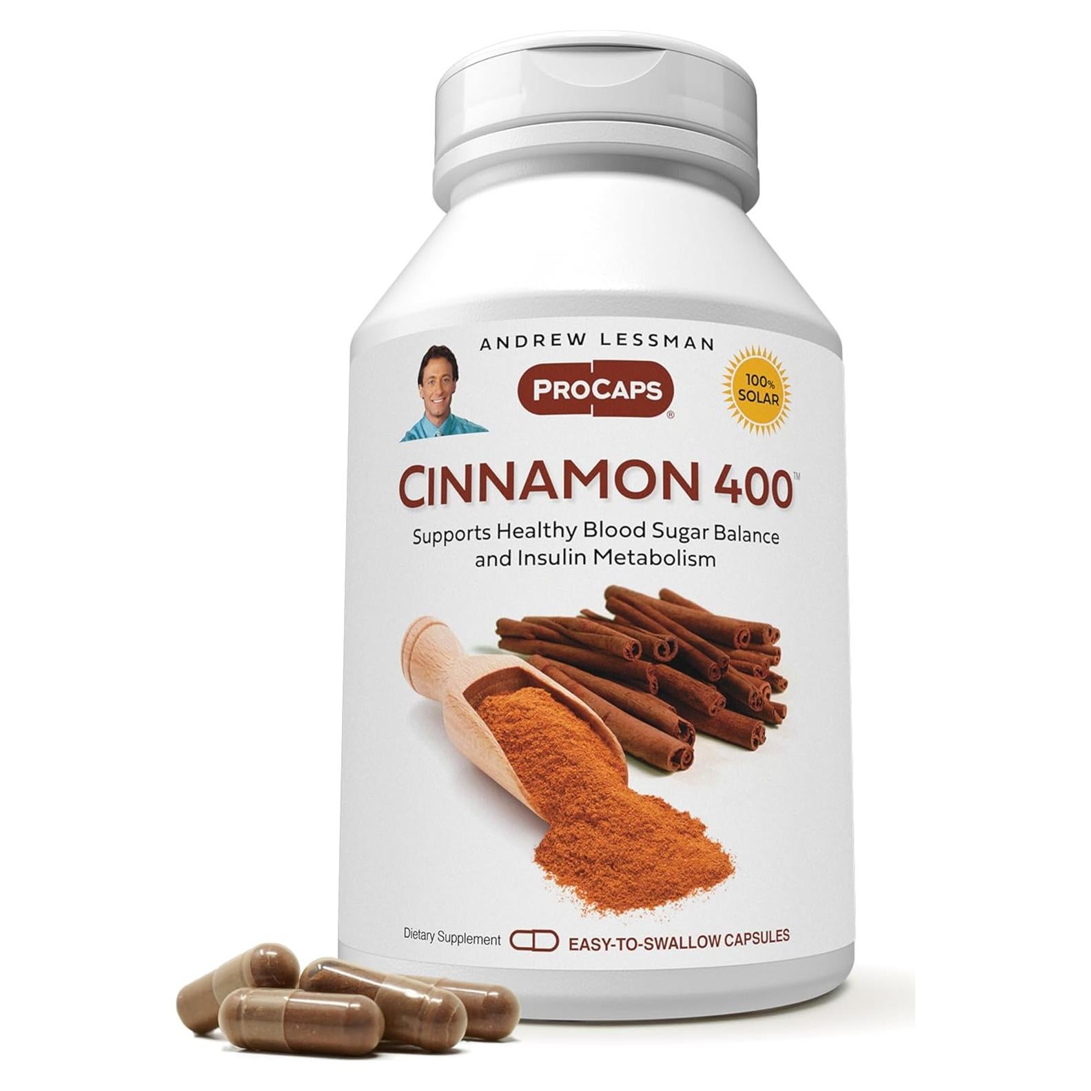 Canela 400mg Andrew Lessman - 120 Cápsulas Estandarizadas