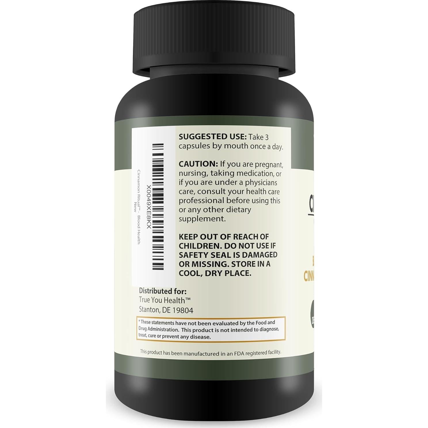 Suplemento de Canela Ritual de Canela 1000mg - Salud Sanguínea