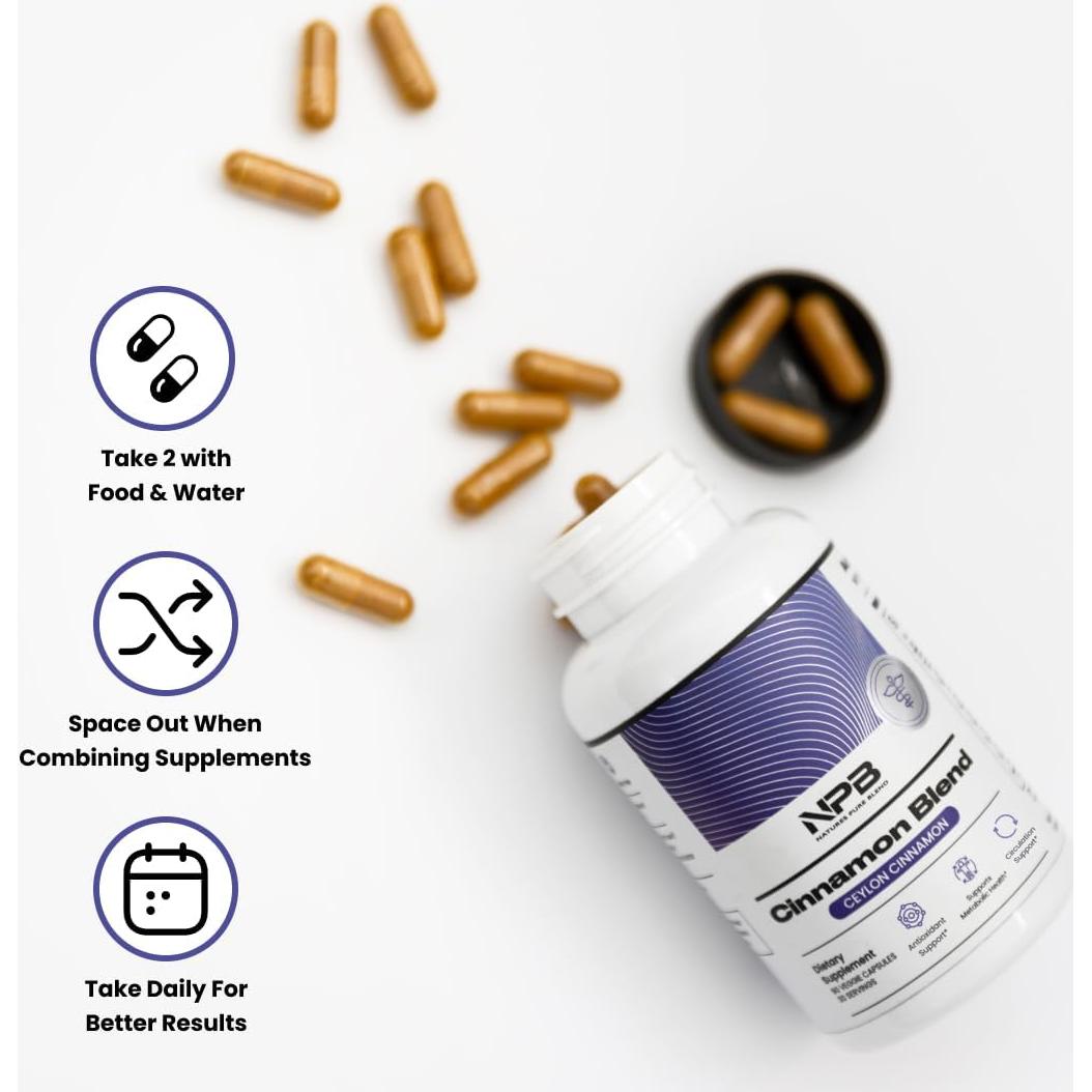 Cápsulas de Canela de Ceilán y Cúrcuma Orgánica 90 Caps