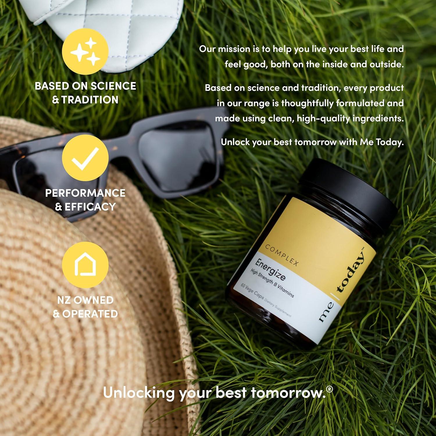 Suplemento Energizante Vegano Super B Complejo 60 Cápsulas