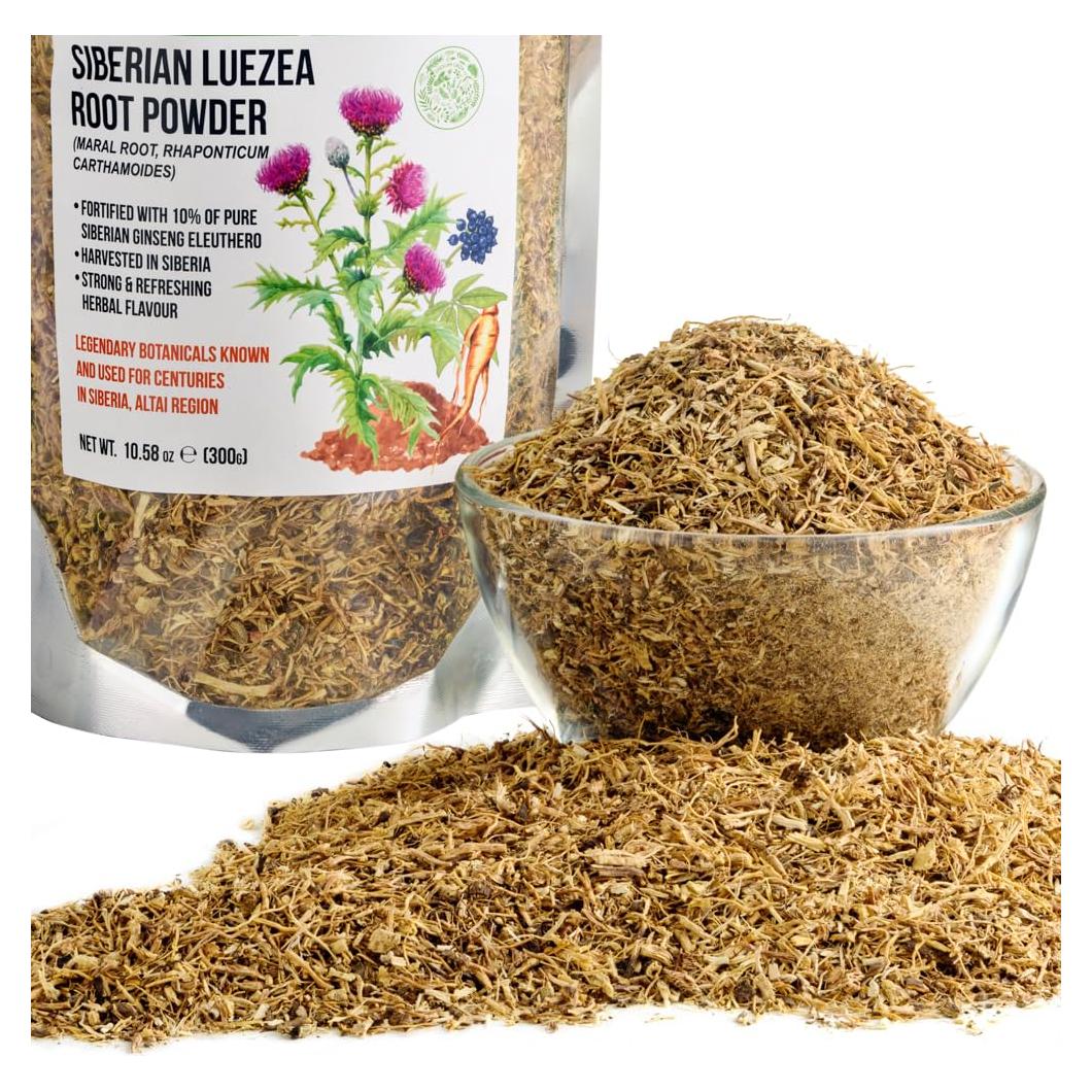 Té de raíz de Maral verde siberiano 300g con Ginseng Eleuthero