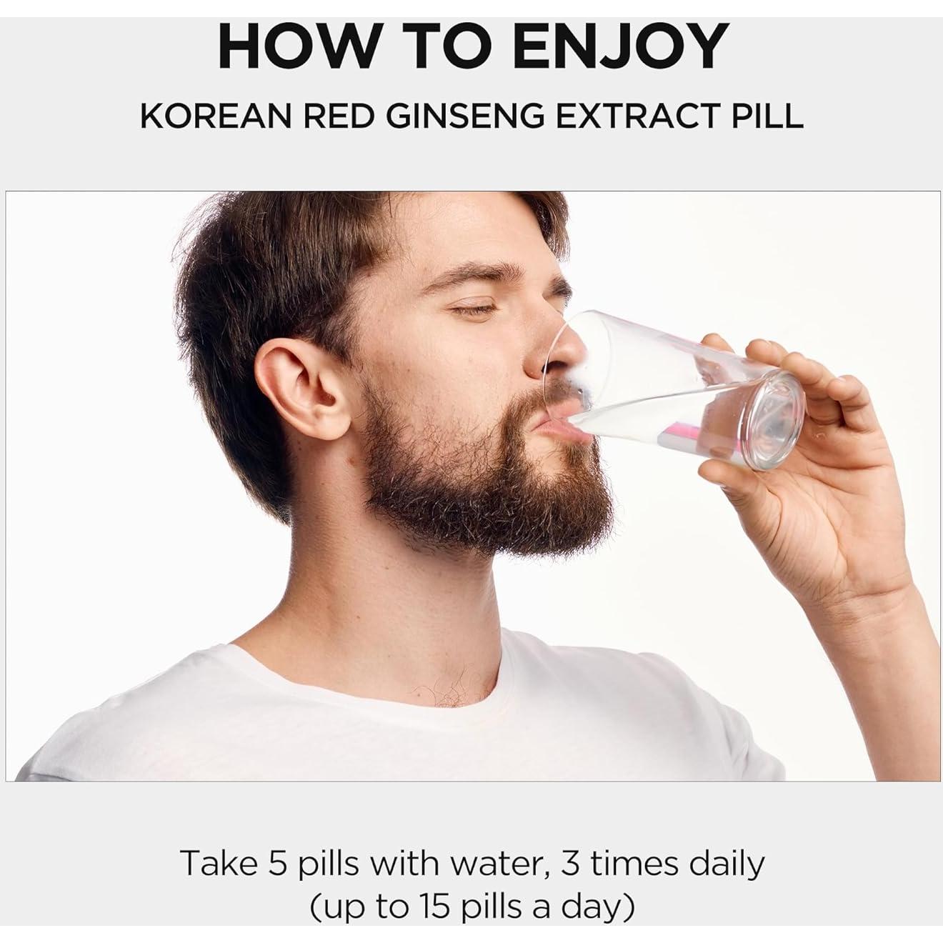 Píldoras de Ginseng Rojo Coreano JUNG KWAN JANG - 800 Unidades