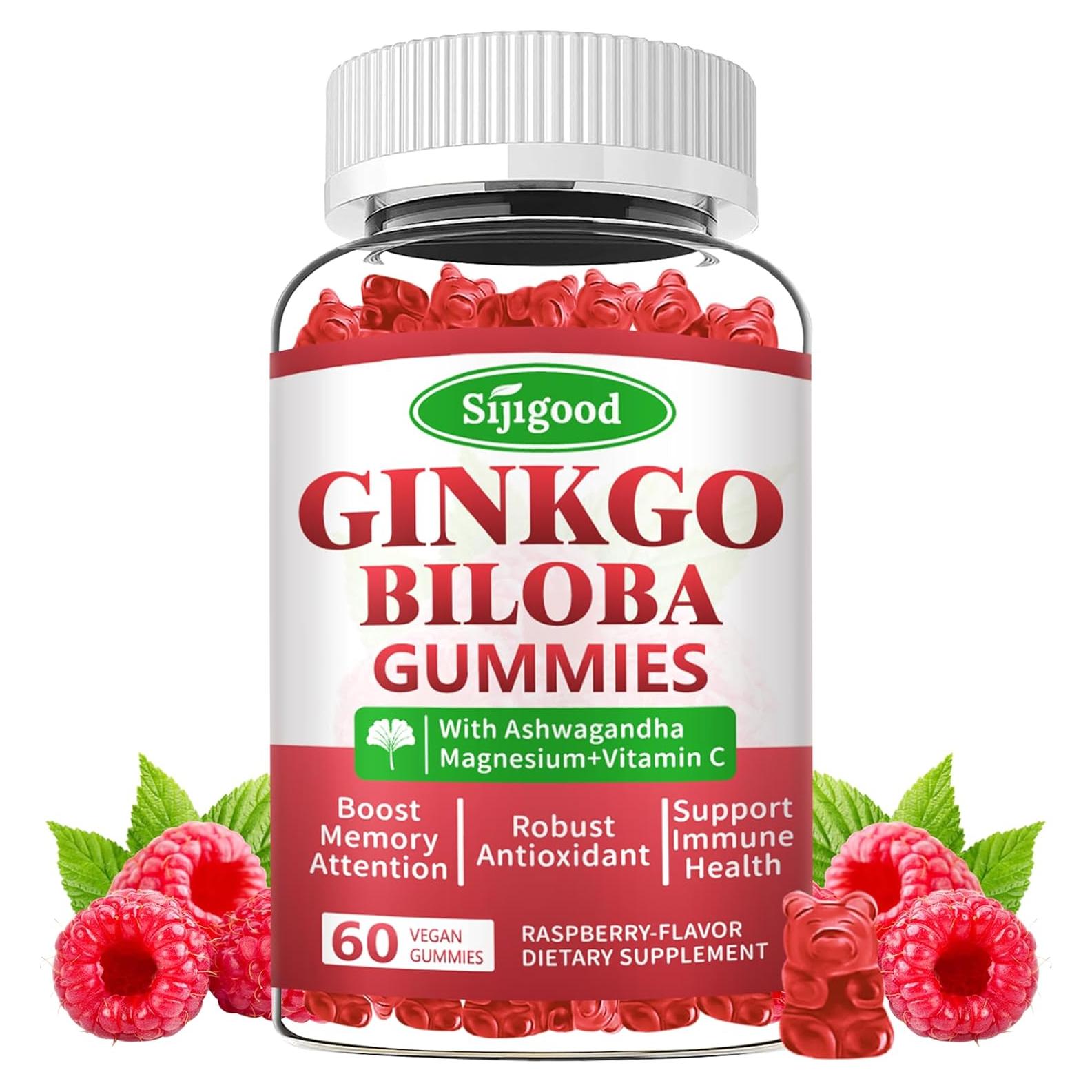 Gomitas Ginkgo Biloba Sijigood 60 Unidades Sabor Frambuesa