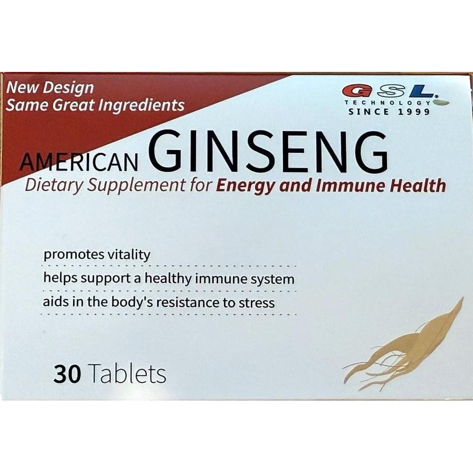Ginseng Americano GSL 540 Tabletas - 18 Cajas de 30