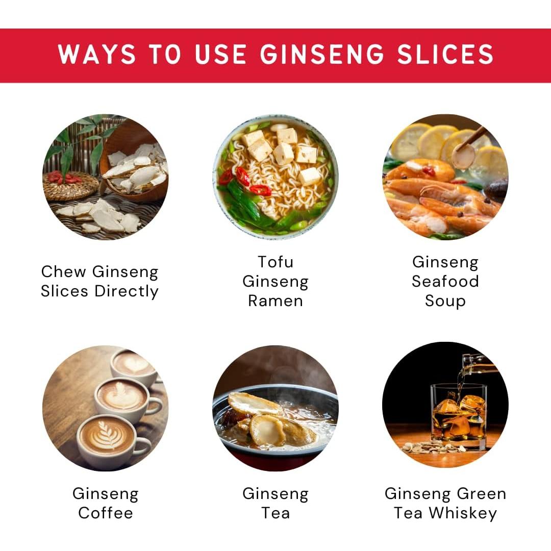 Rodajas de Ginseng Americano Baumann 113.4 g - 100% Natural