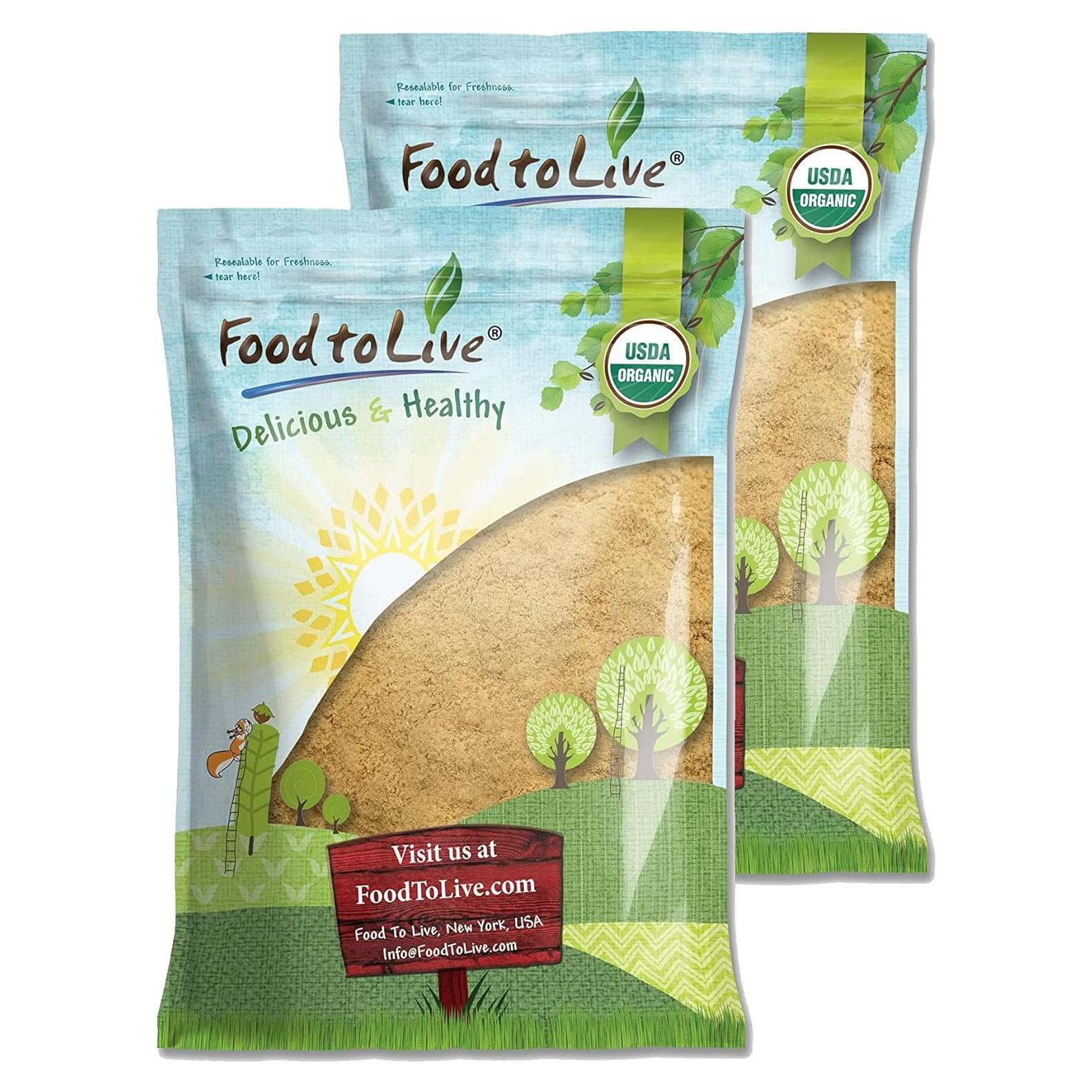 Polvo de Maca Amarilla Orgánica Food to Live 7.26 kg - Crudo, Vegano