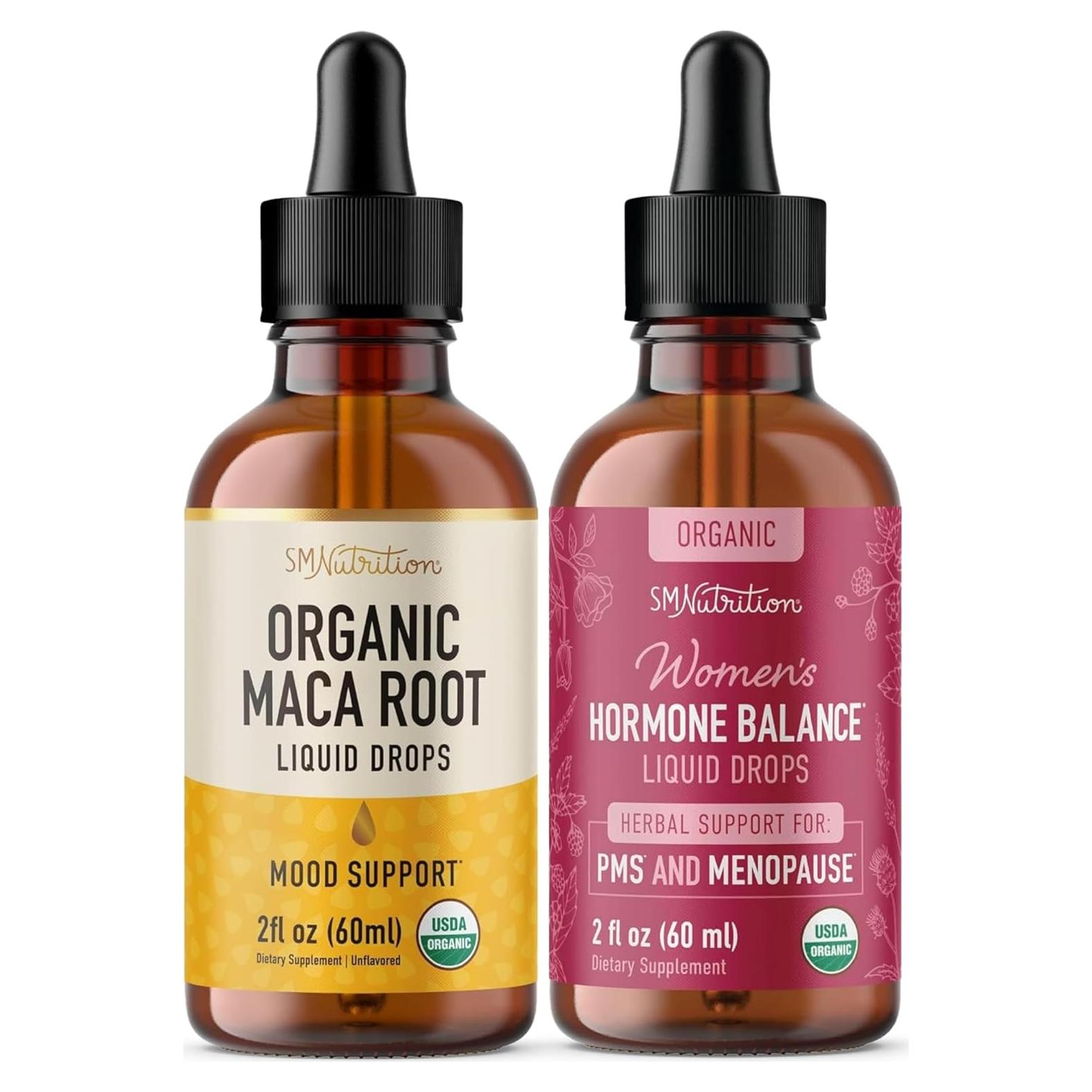 Tintura Equilibrio Hormonal SMNutrition 60ml + Raíz de Maca 120ml