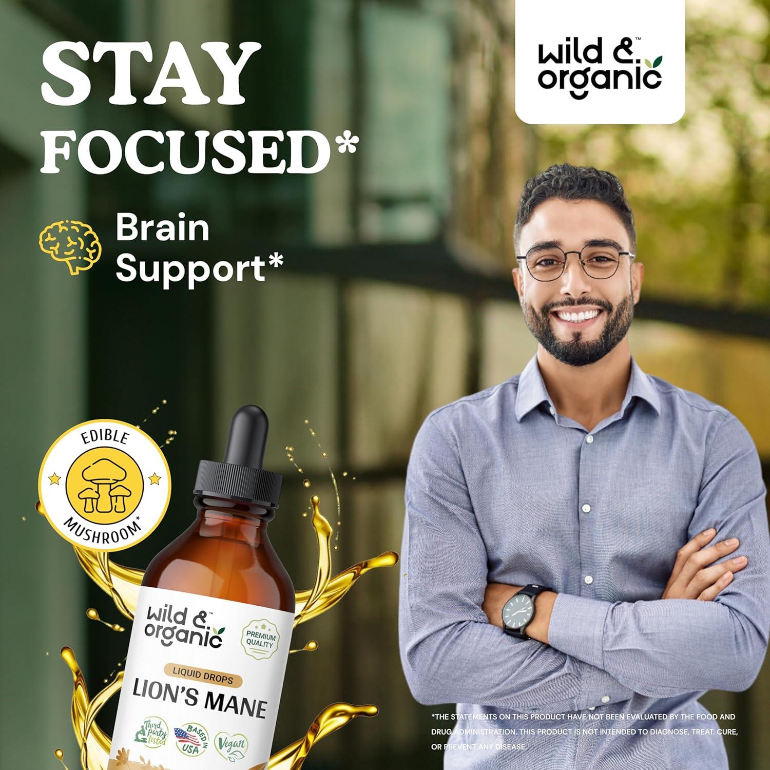 Tintura Orgánica de Maca y Ashwagandha 118 ml + Melena de León 118 ml