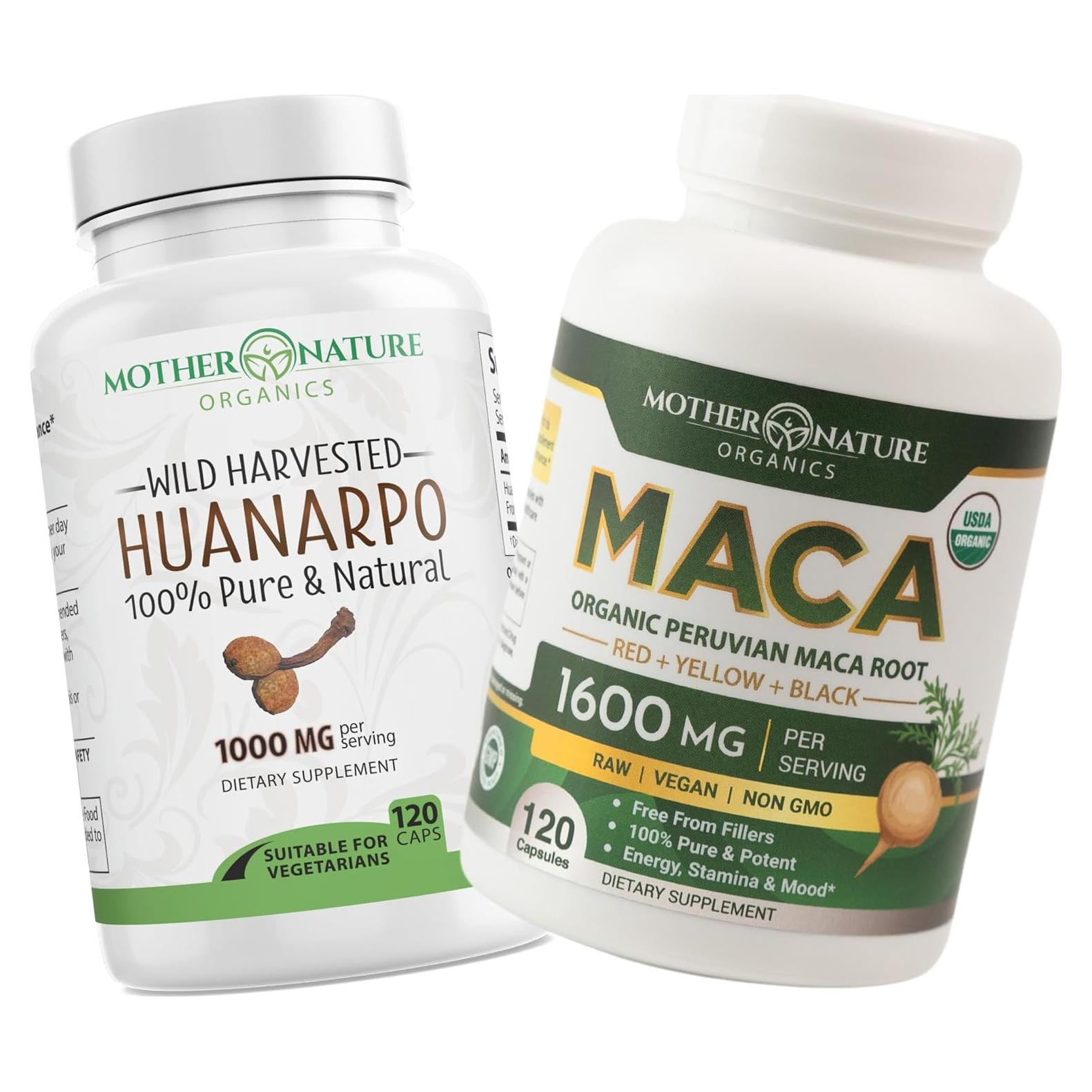 Dúo Vitalidad Peruano Huanarpo Macho y Maca Orgánica 60 Cápsulas