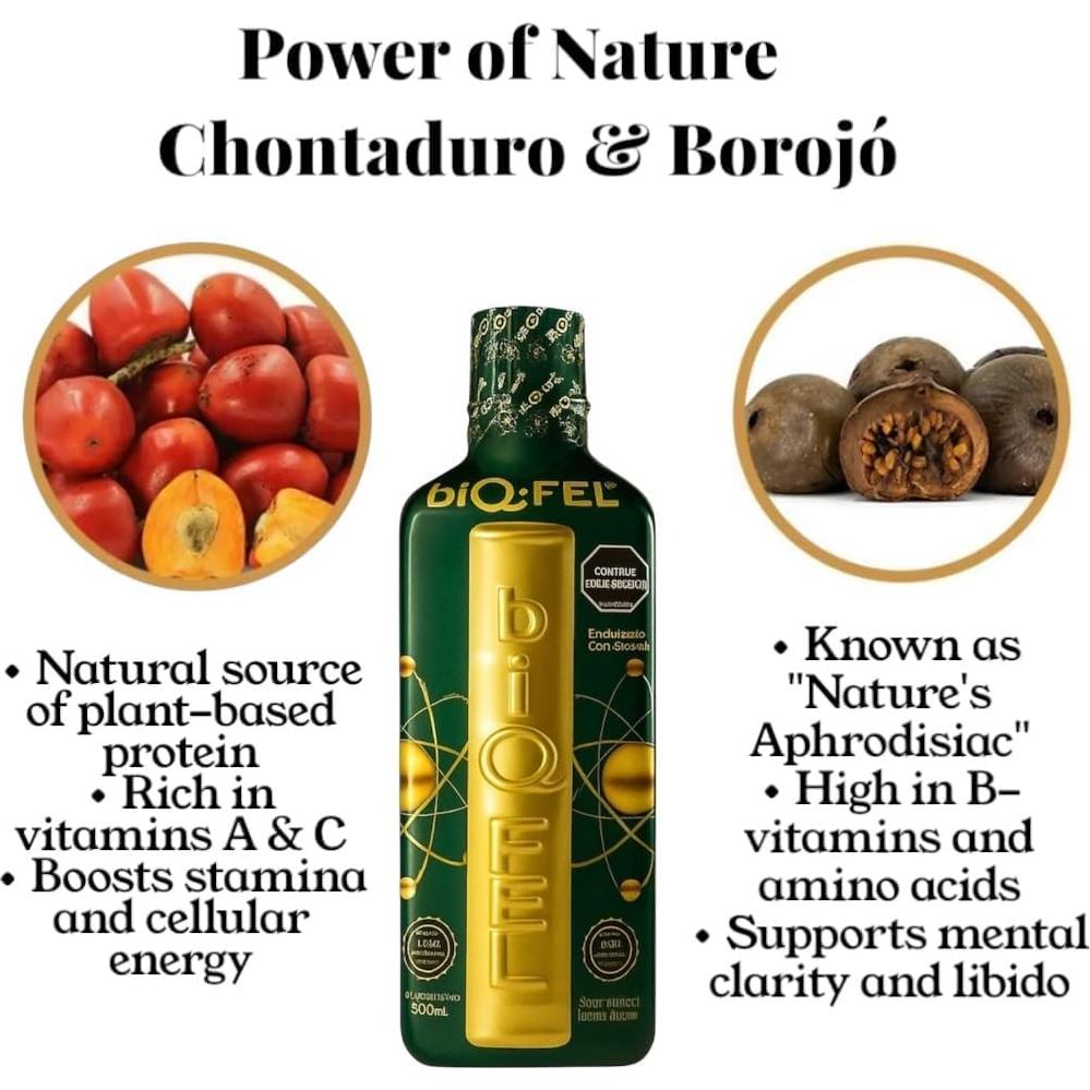 BiQFEL Multivitamínico Diario Líquido 500ml para Hombres y Mujeres