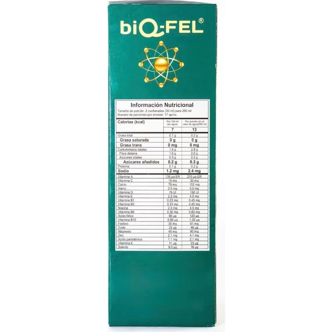 BiQFEL Multivitamínico Diario Líquido 500ml para Hombres y Mujeres