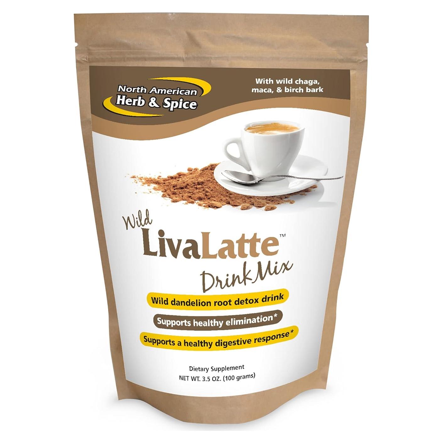 LivaLatte North American Herb - 99.22 g - Bebida Chaga, Maca y Abedul