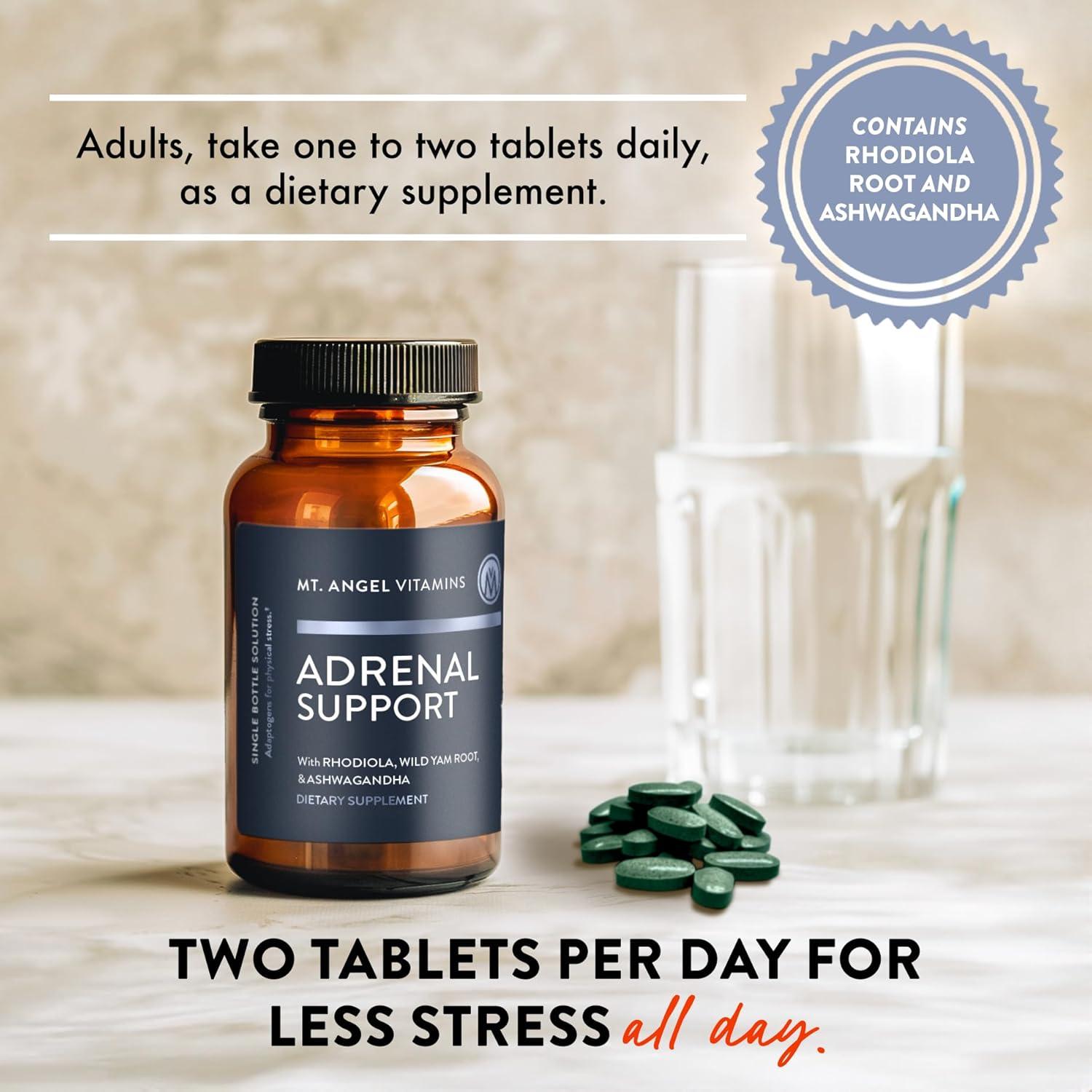 Suplemento Adrenal Mt. Angel - 60 Tabletas de Ashwagandha